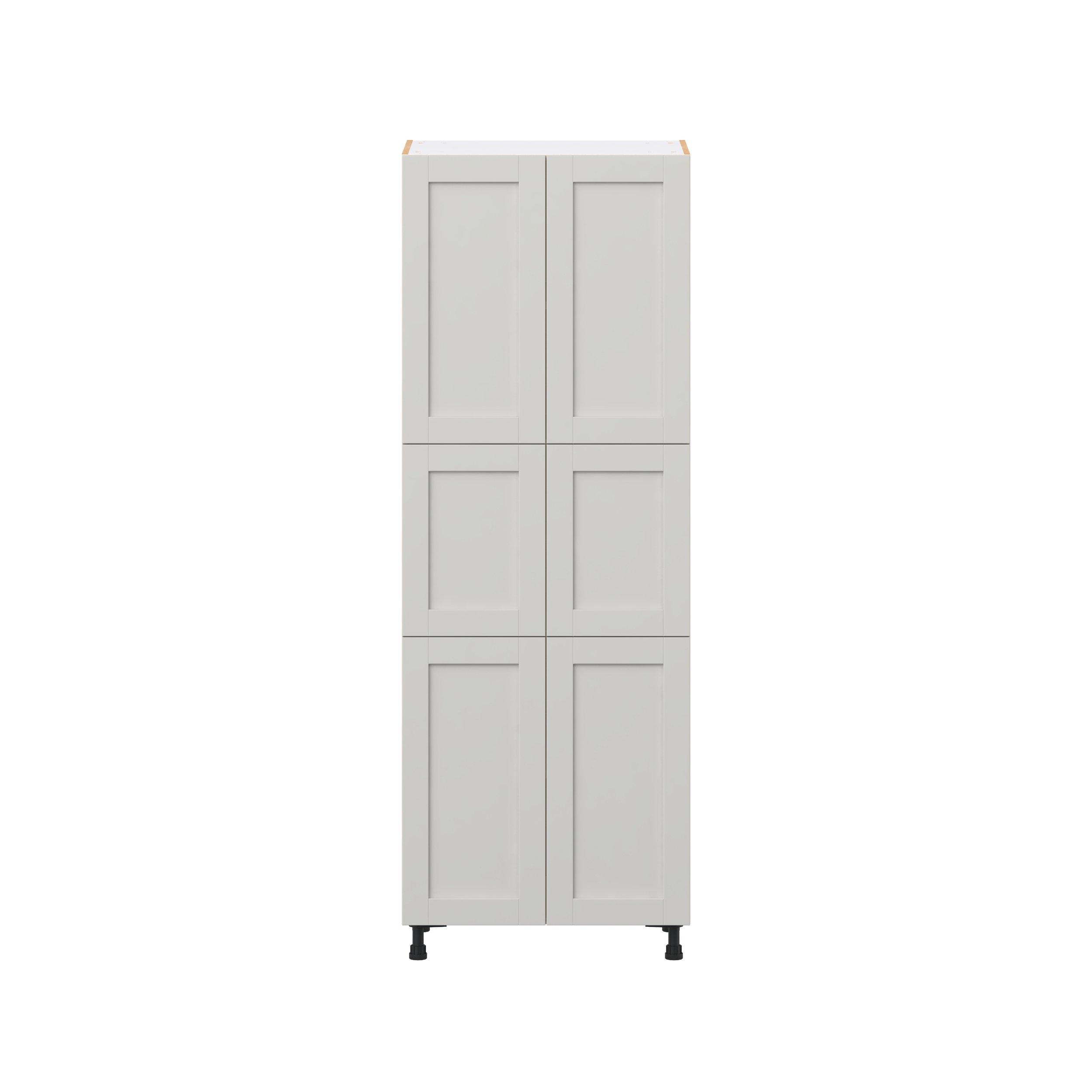 Summerhill 30 in. Light Gray Door Pantry Cabinet