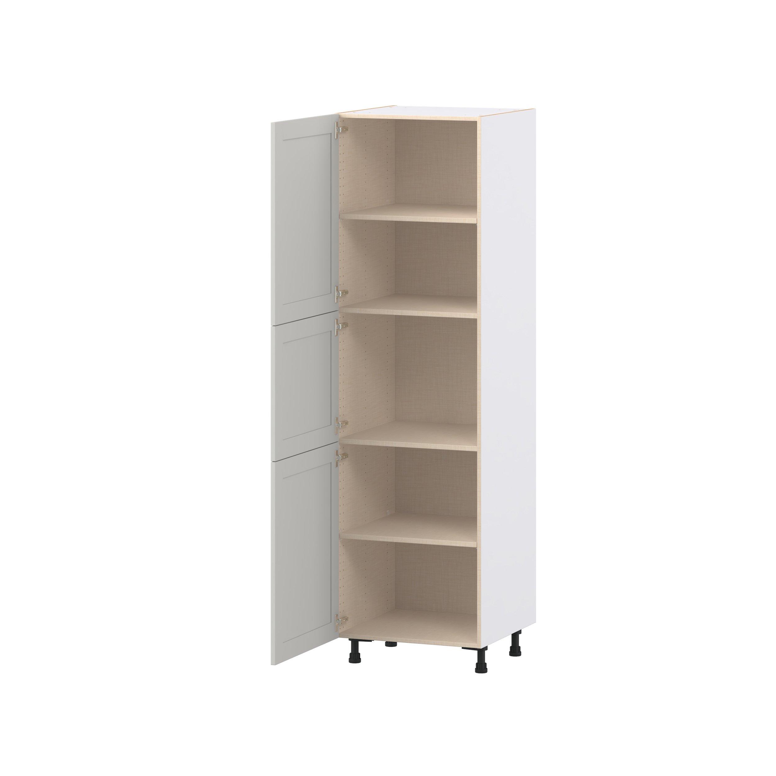 Summerhill 24 in. Light Gray Door Pantry Cabinet