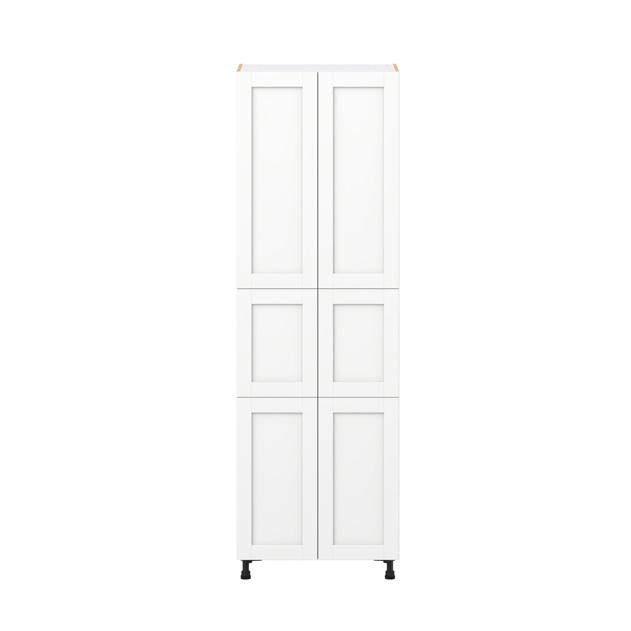 Summerhill 30 in. Bright White Door Pantry Cabinet
