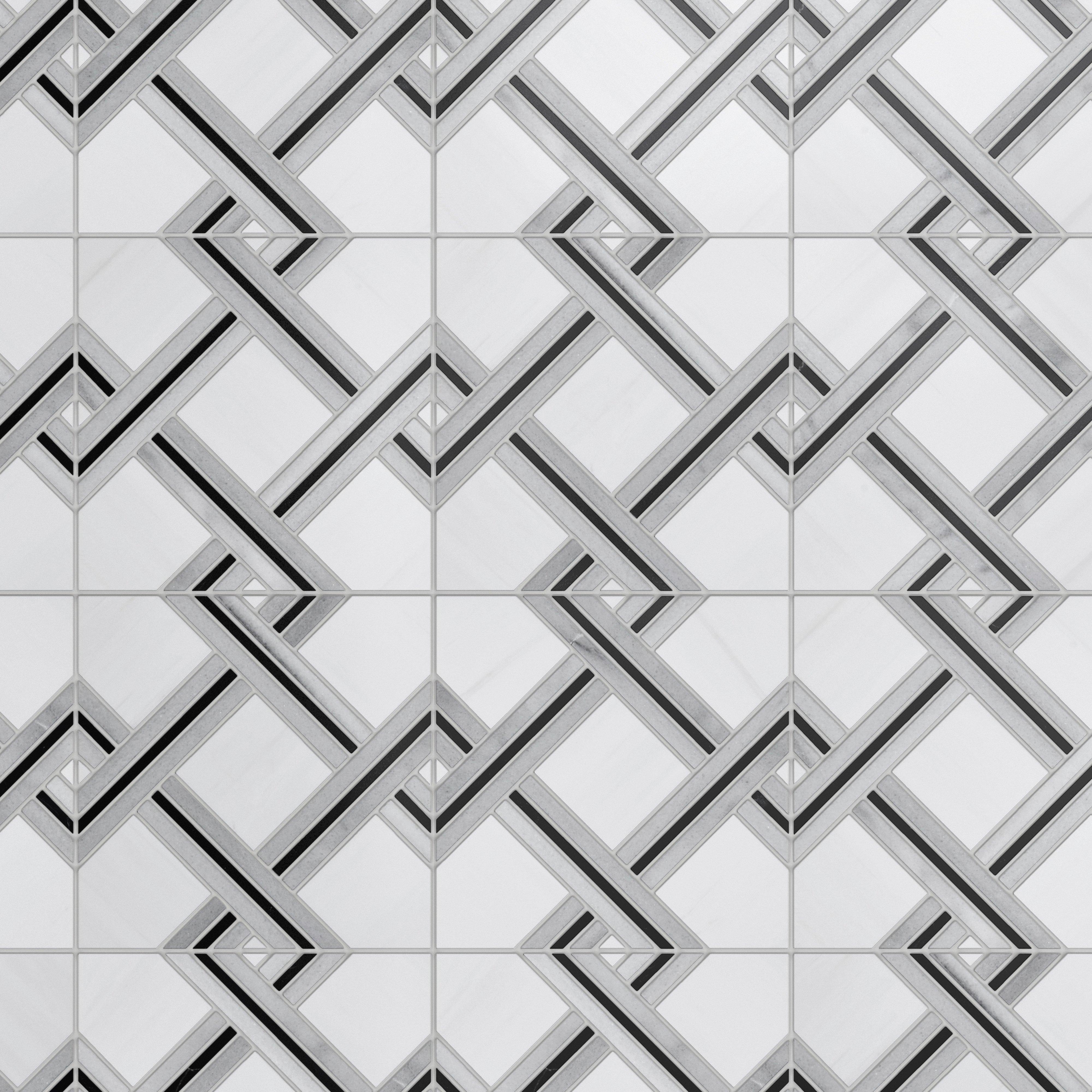 Nexes Dolomite Polished Marble Mosaic