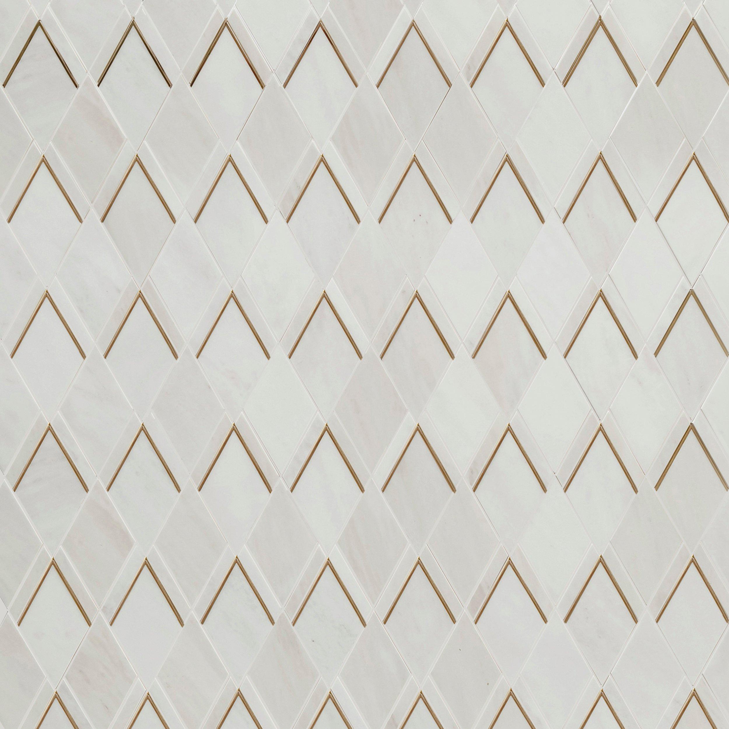 Diamond Brass Polished Mosaic