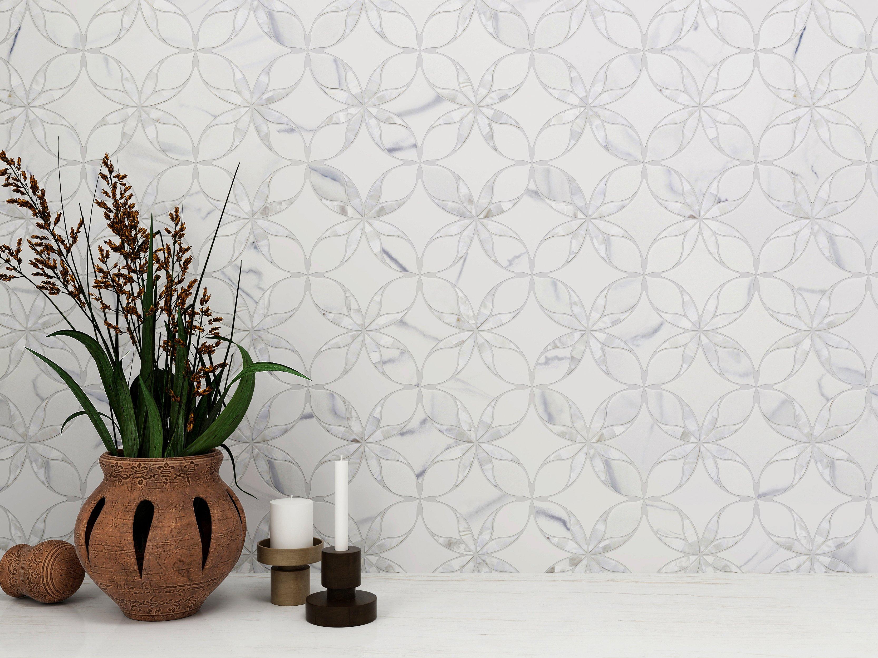 Lotus Mop Recycled Glass Mosaic