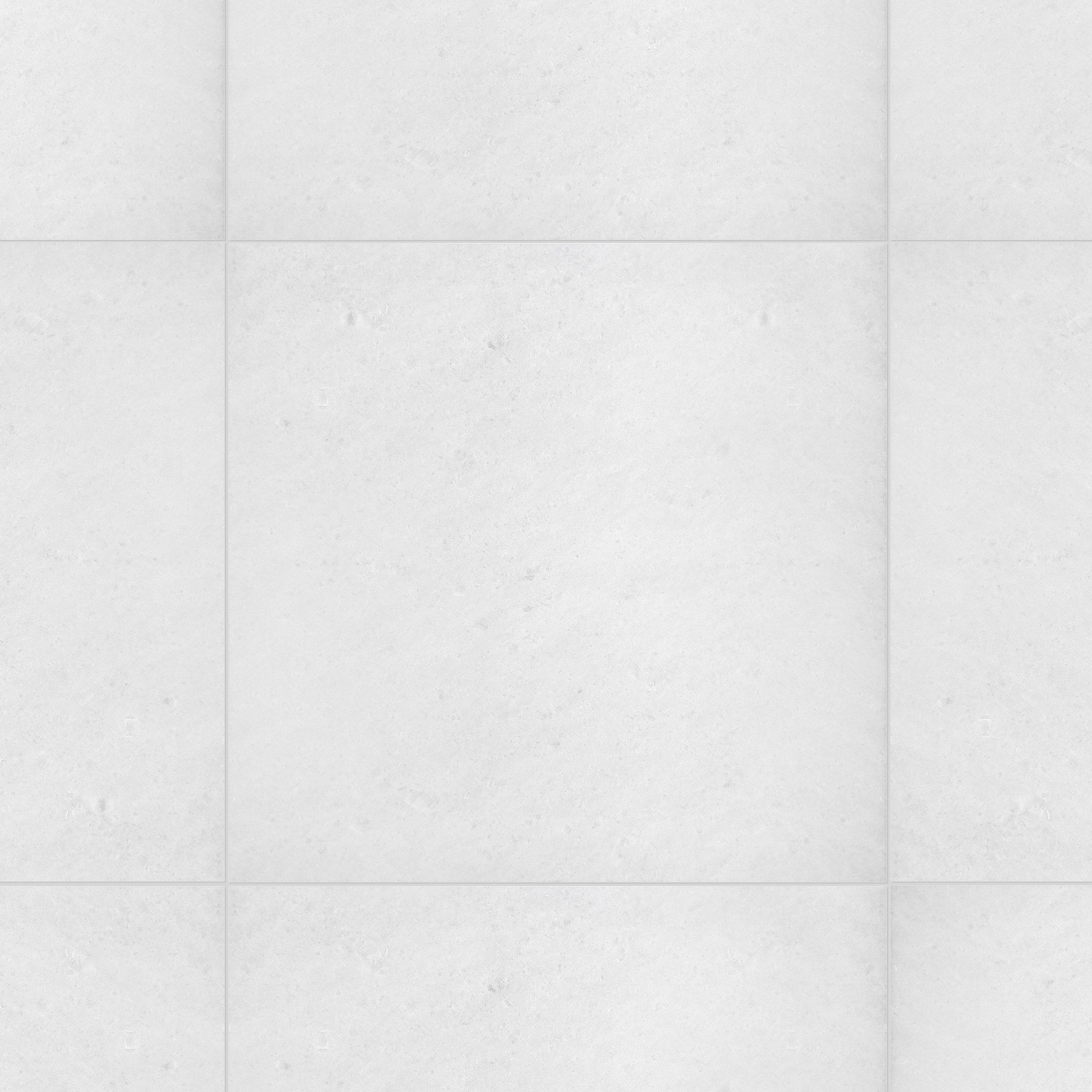 Opal White Honed Marble Tile