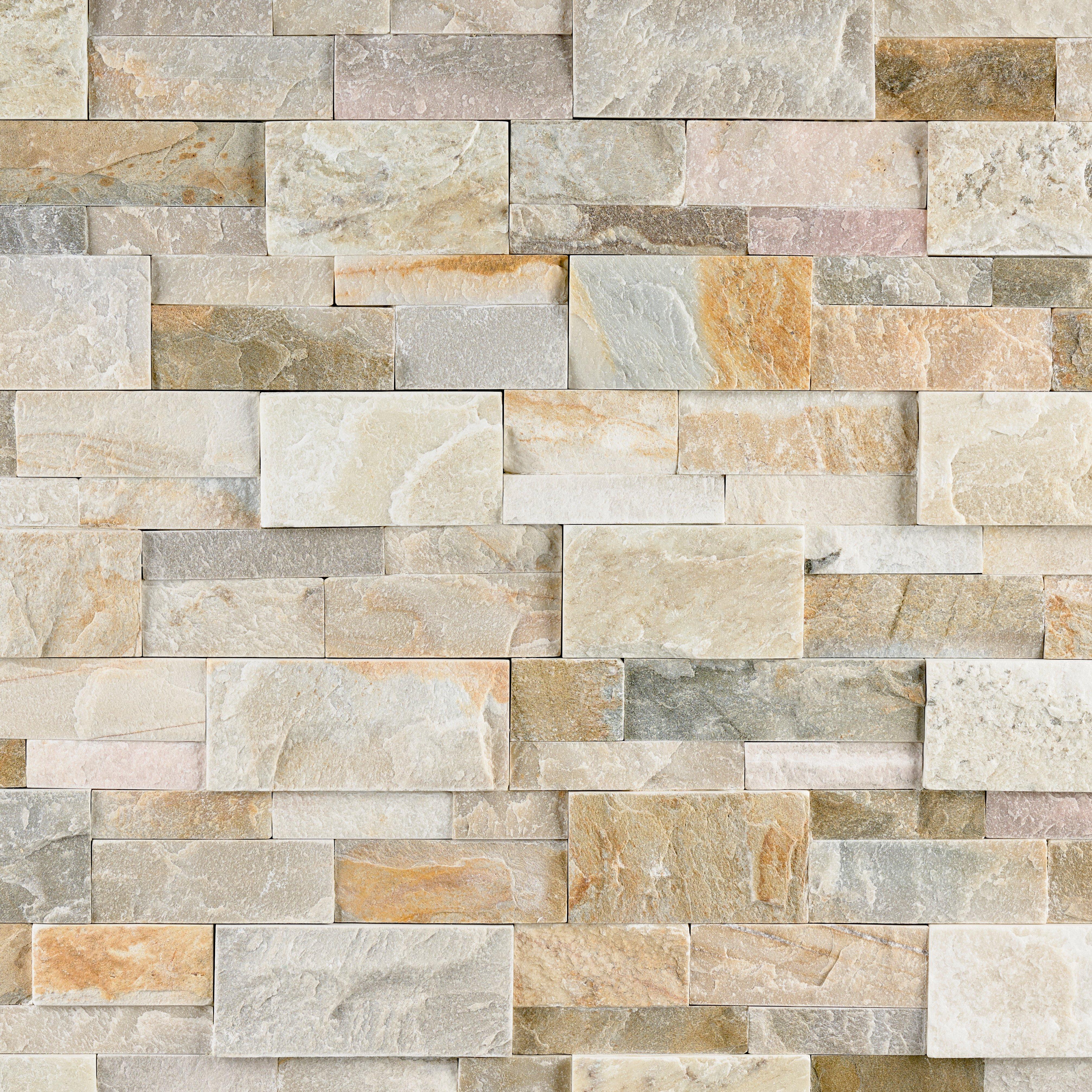 Meadowcrest Quartzite Splitface Textured Ledger Panel