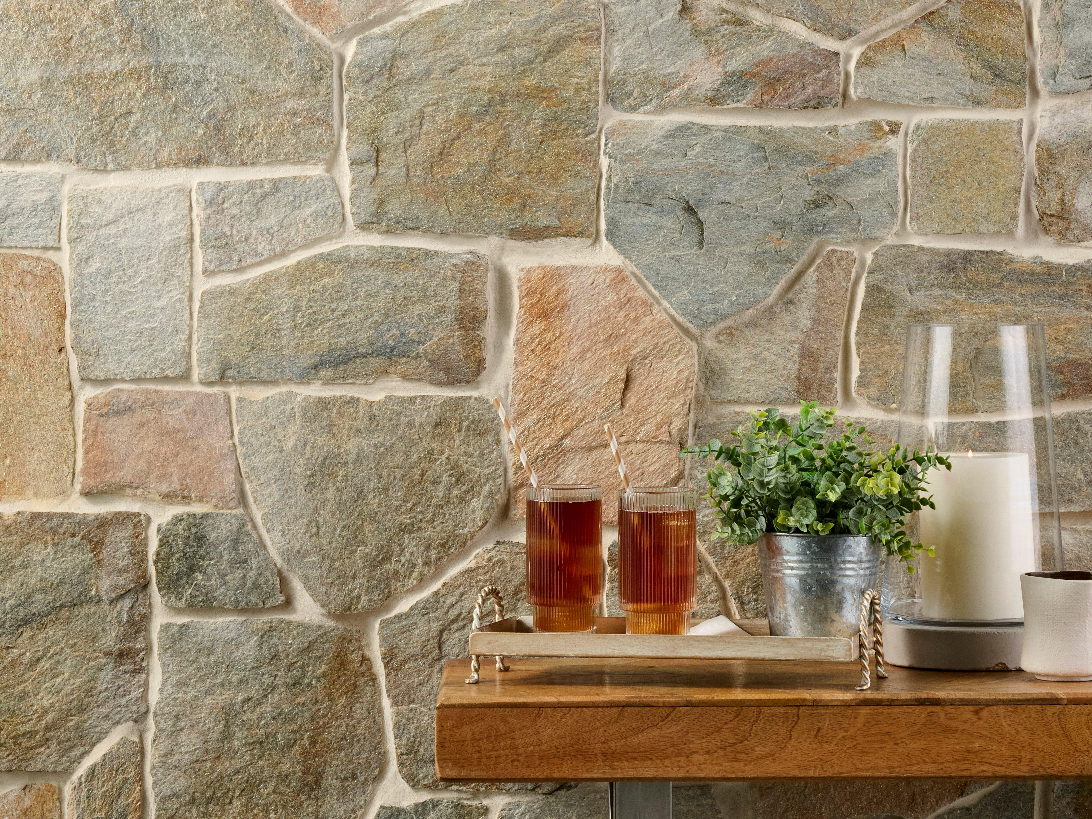 Tuscan Sun Quartzite Random Ledger Panel