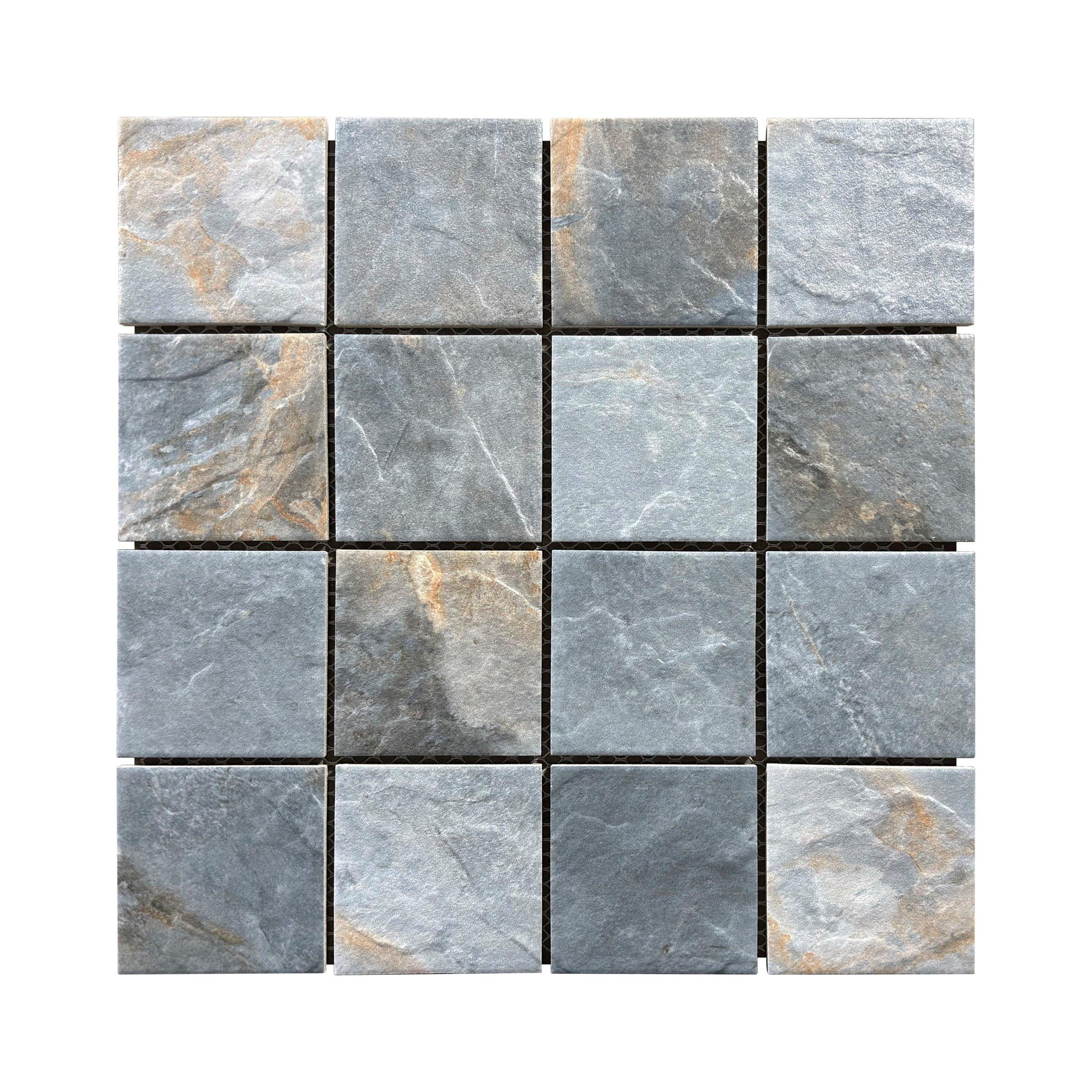 Piedra Azul Square Porcelain Mosaic