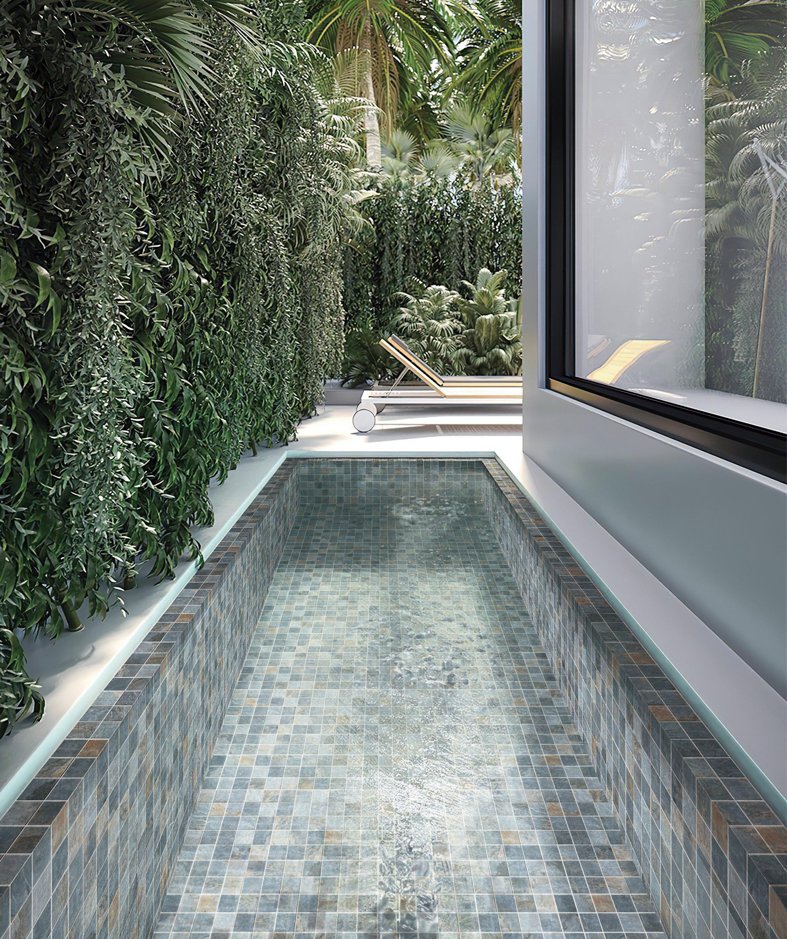 Piedra Azul Square Porcelain Mosaic