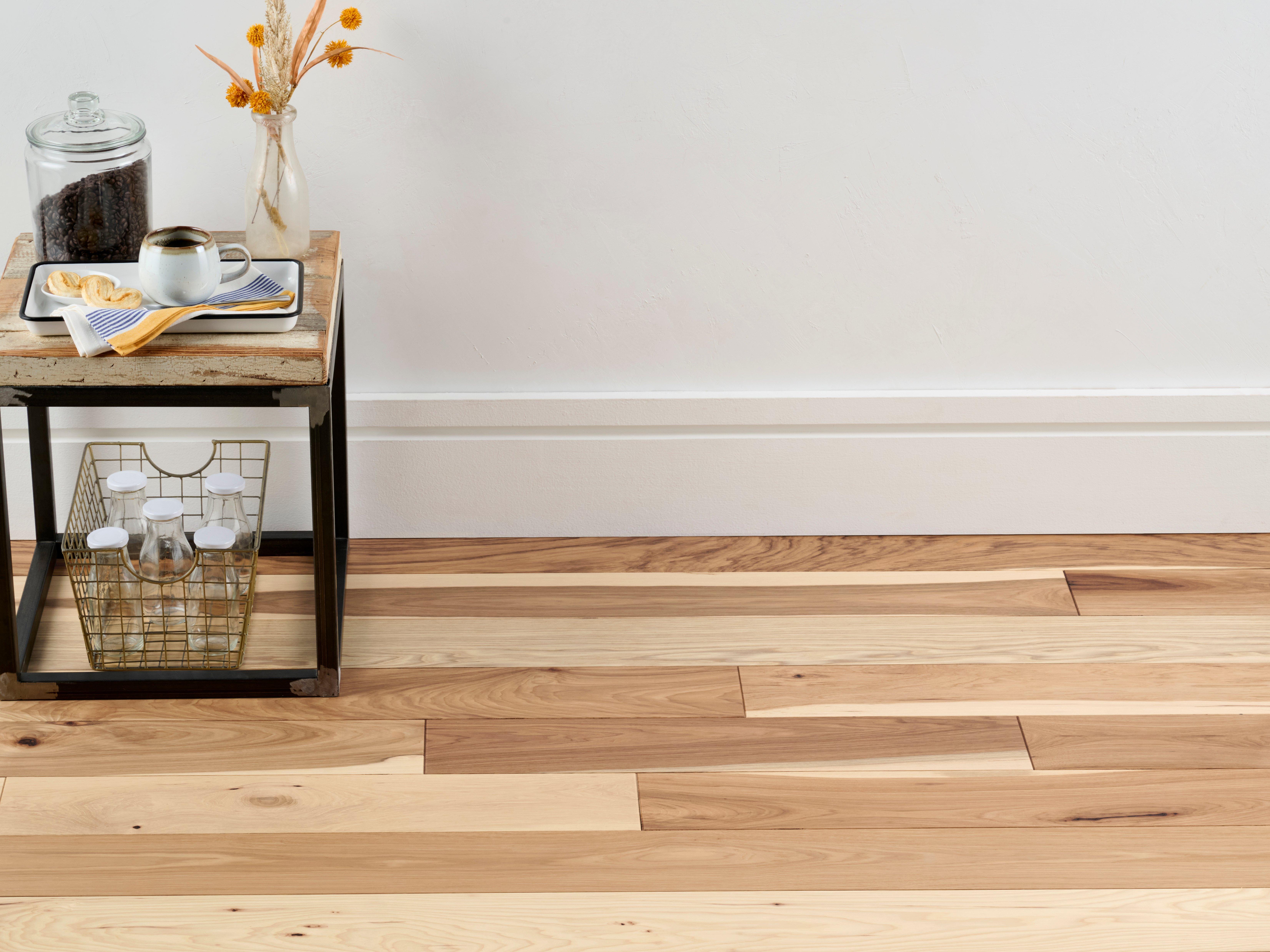 Natural Hickory Smooth Solid Hardwood