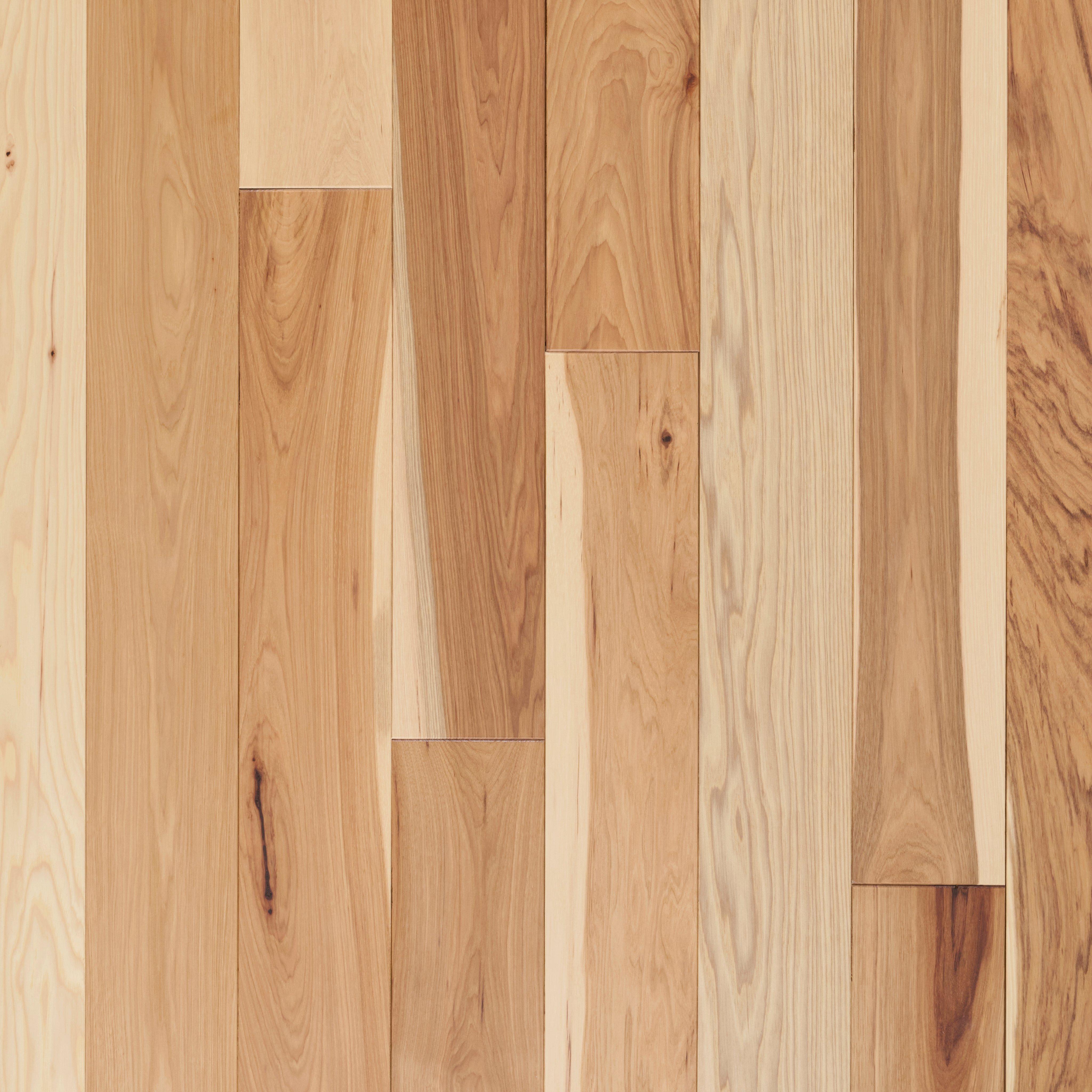 Natural Hickory Smooth Solid Hardwood