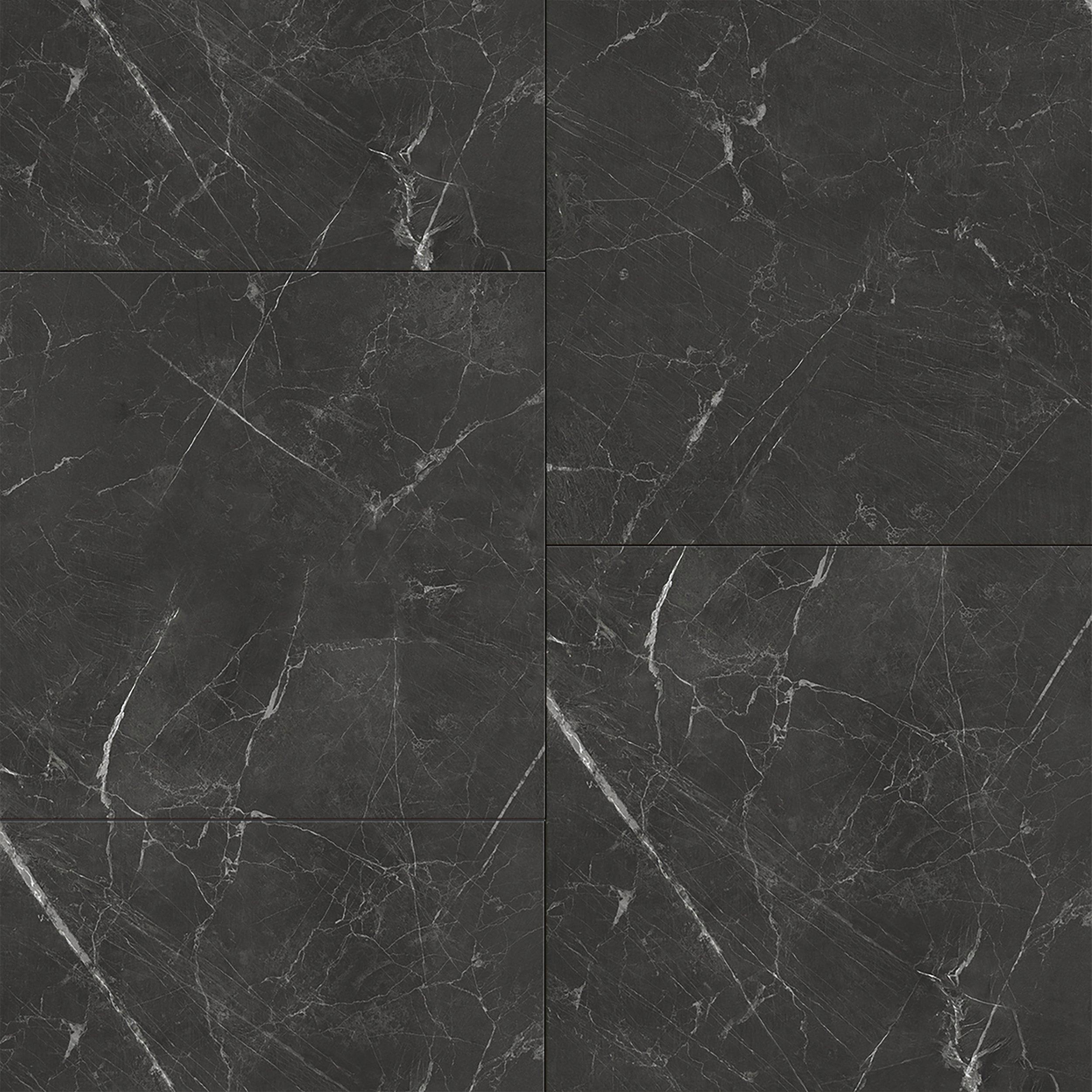 Nero Marquina Waterproof Rigid Core Luxury Vinyl Tile- Foam Pad