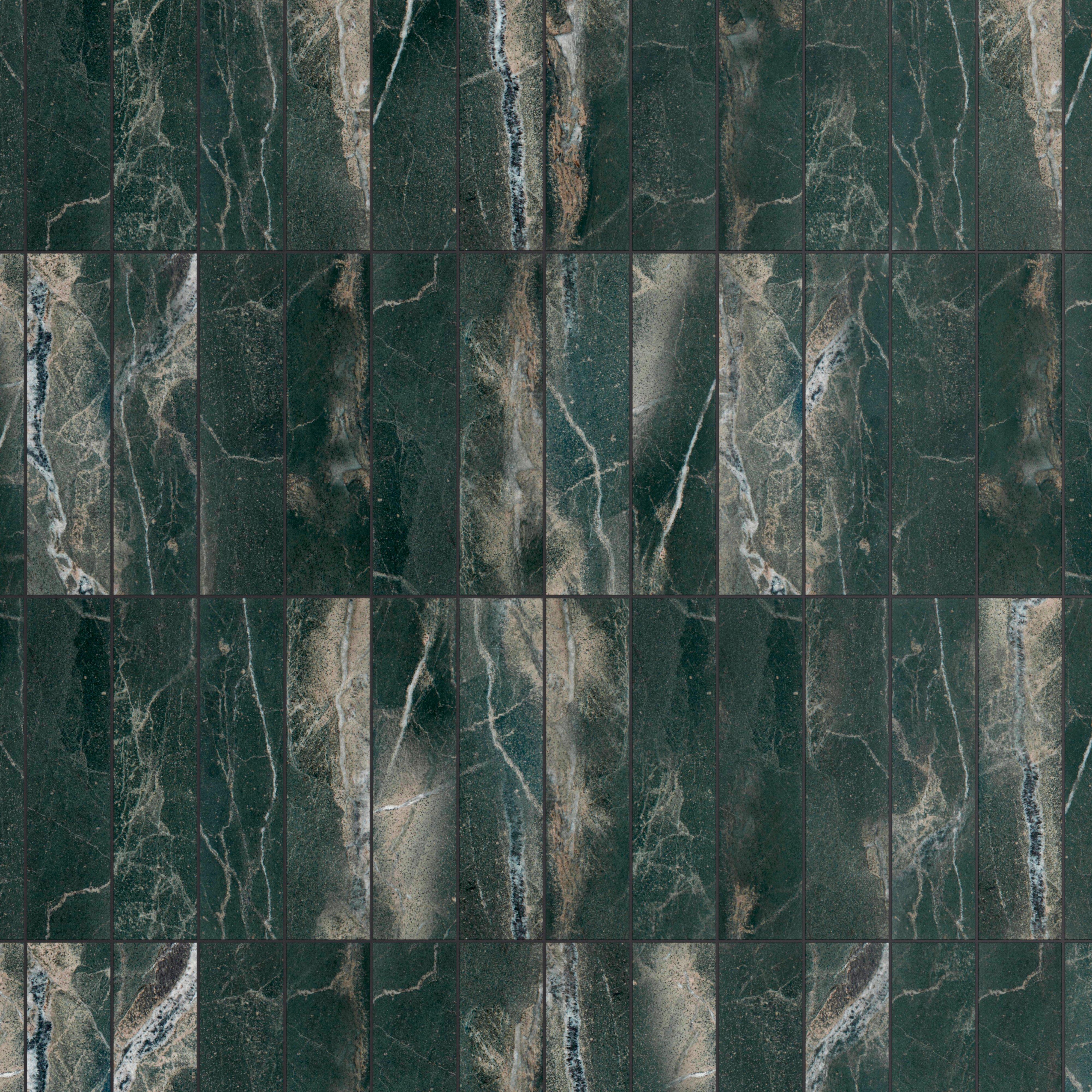 Botanic Green Polished Marble Tile
