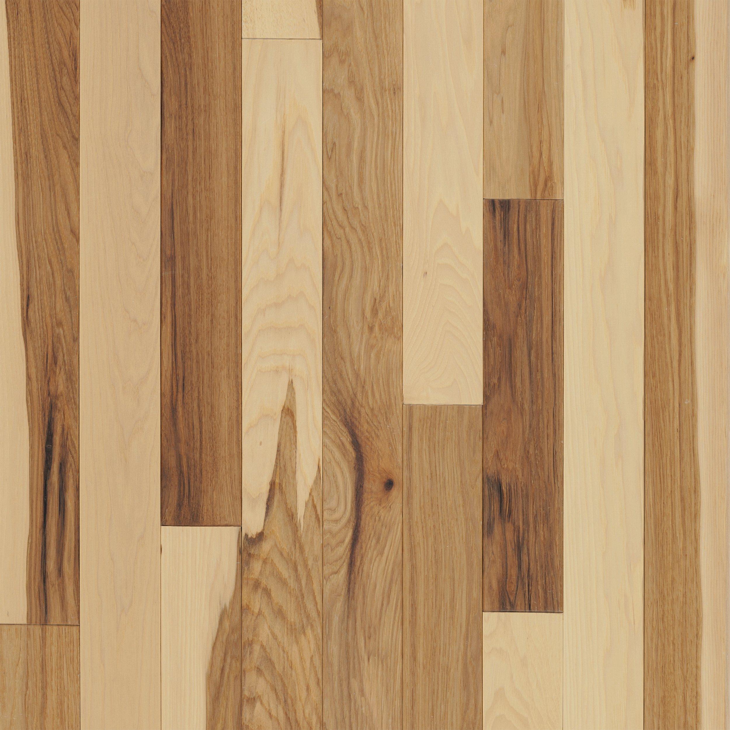Natural Hickory Smooth Solid Hardwood