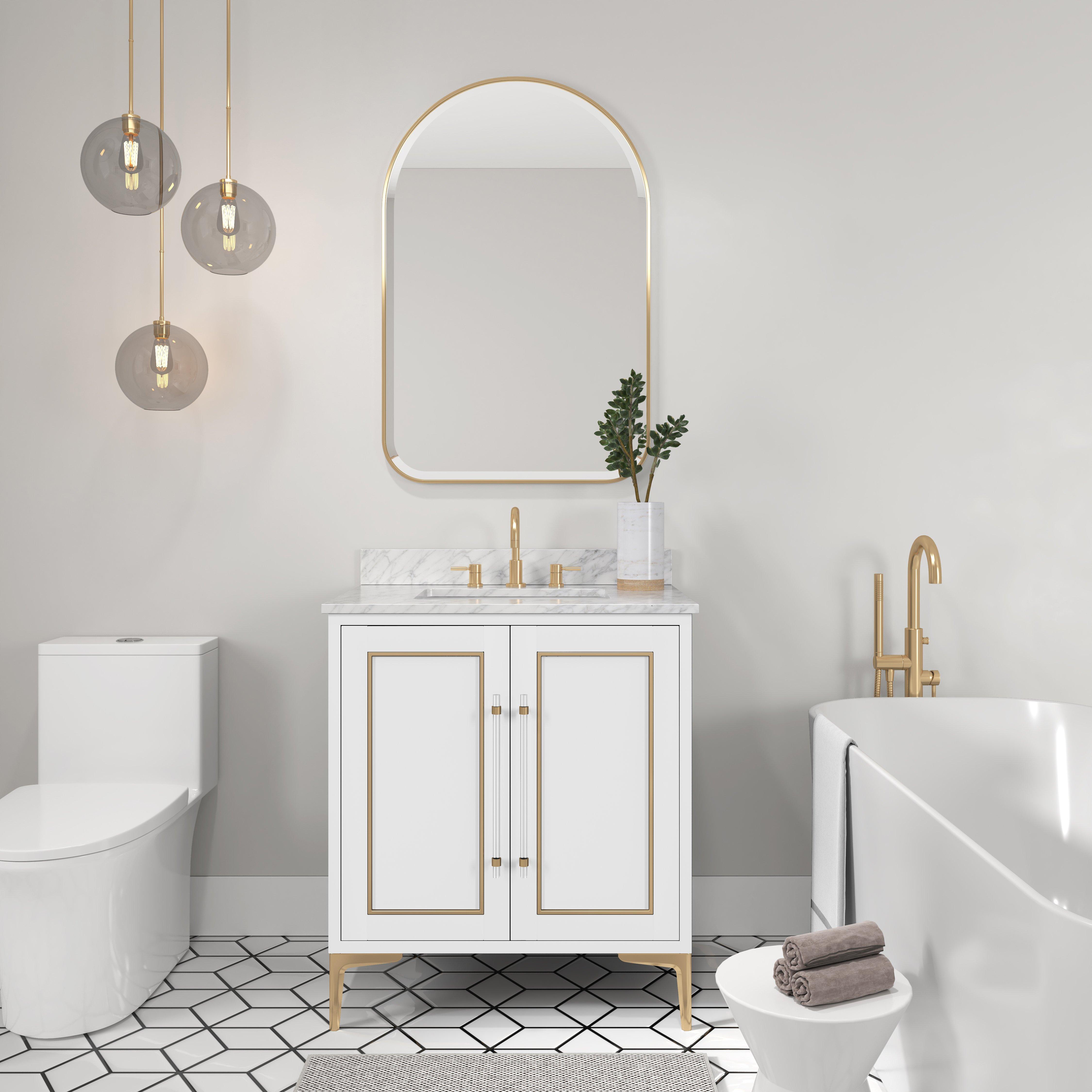 Siena Vanity with Carrara Marble Top