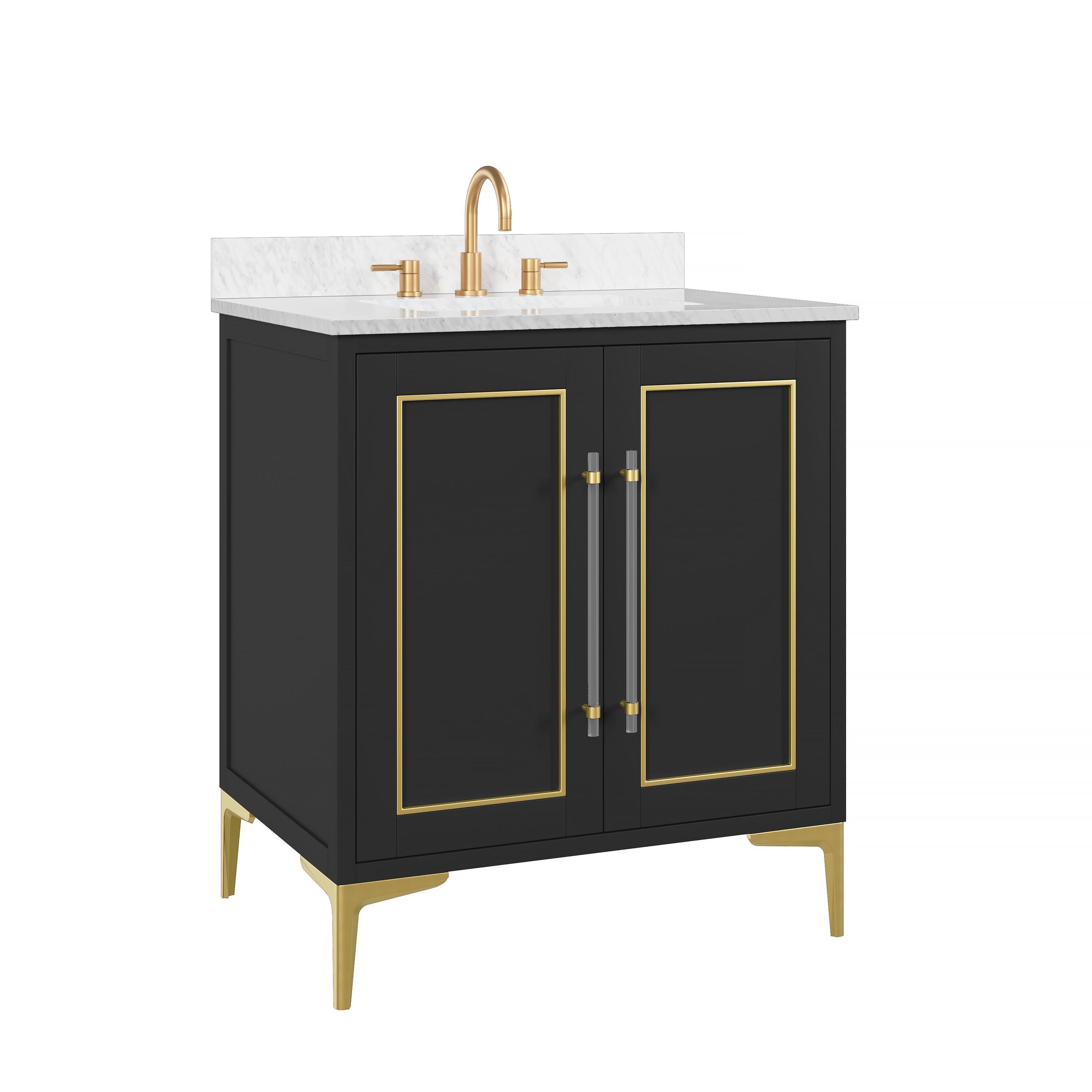 Siena Vanity with Carrara Marble Top