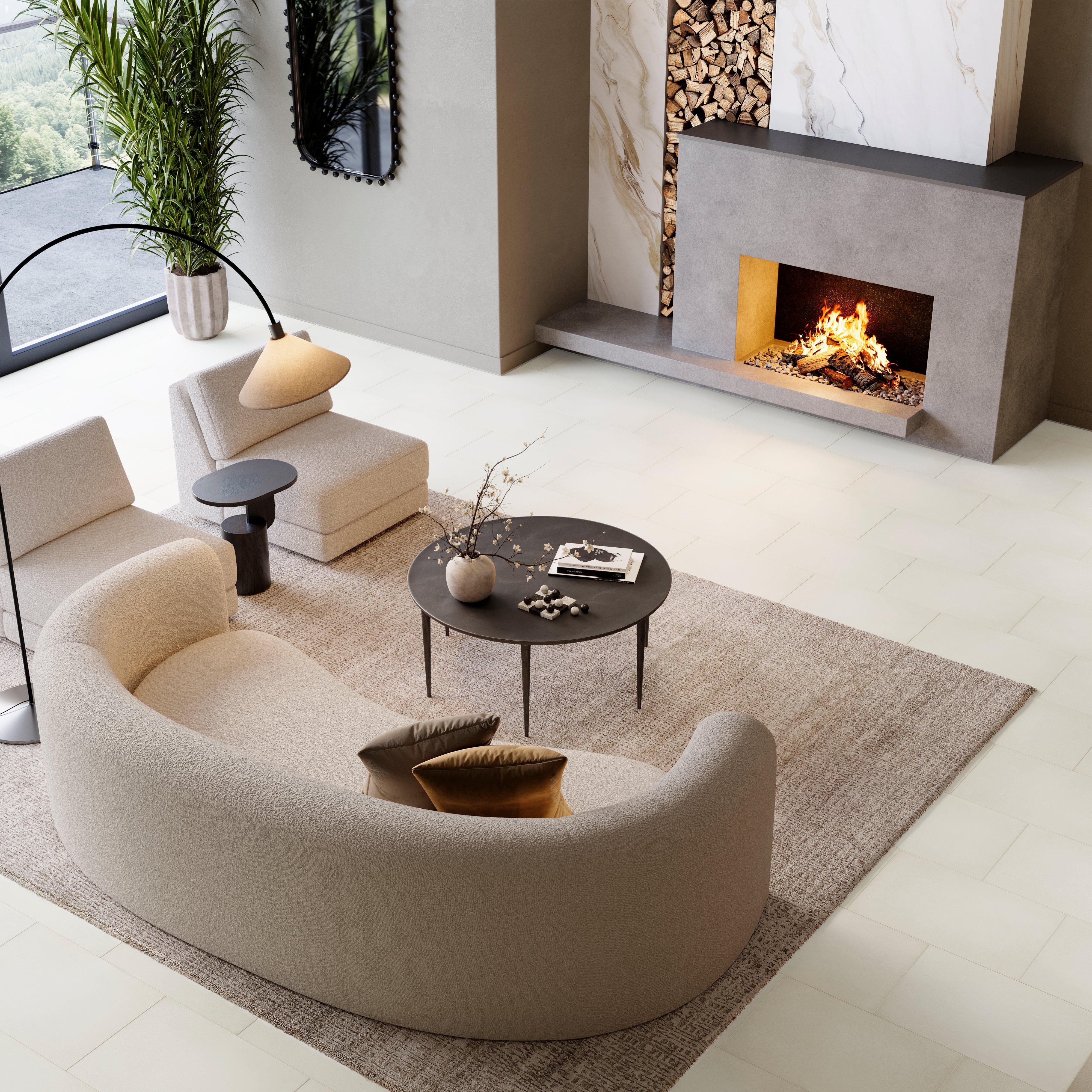 Pacific Pearl Brushed Limestone Tile