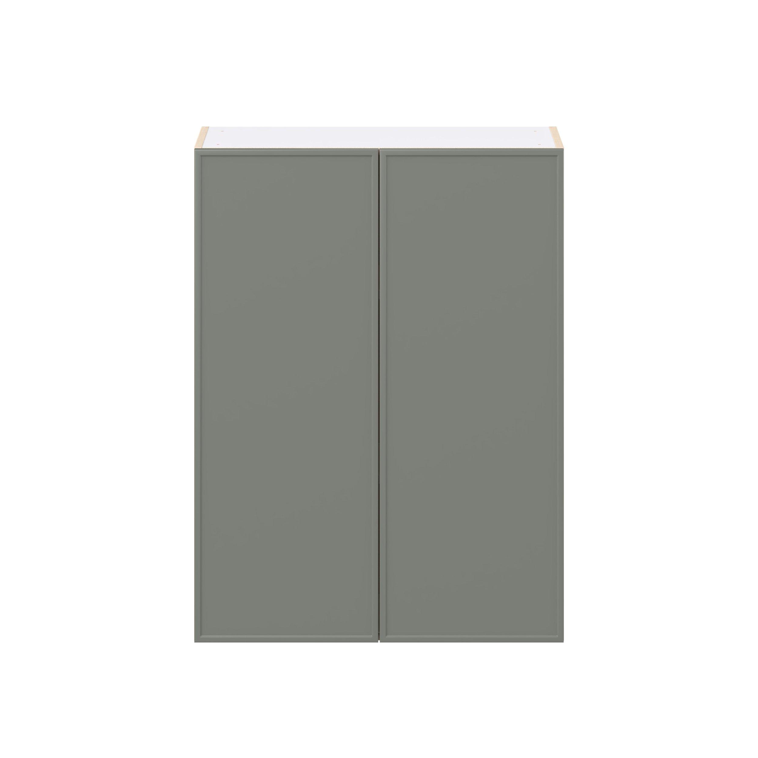 Linden 30 in. Painted Moss Green Door Wall Cabinet