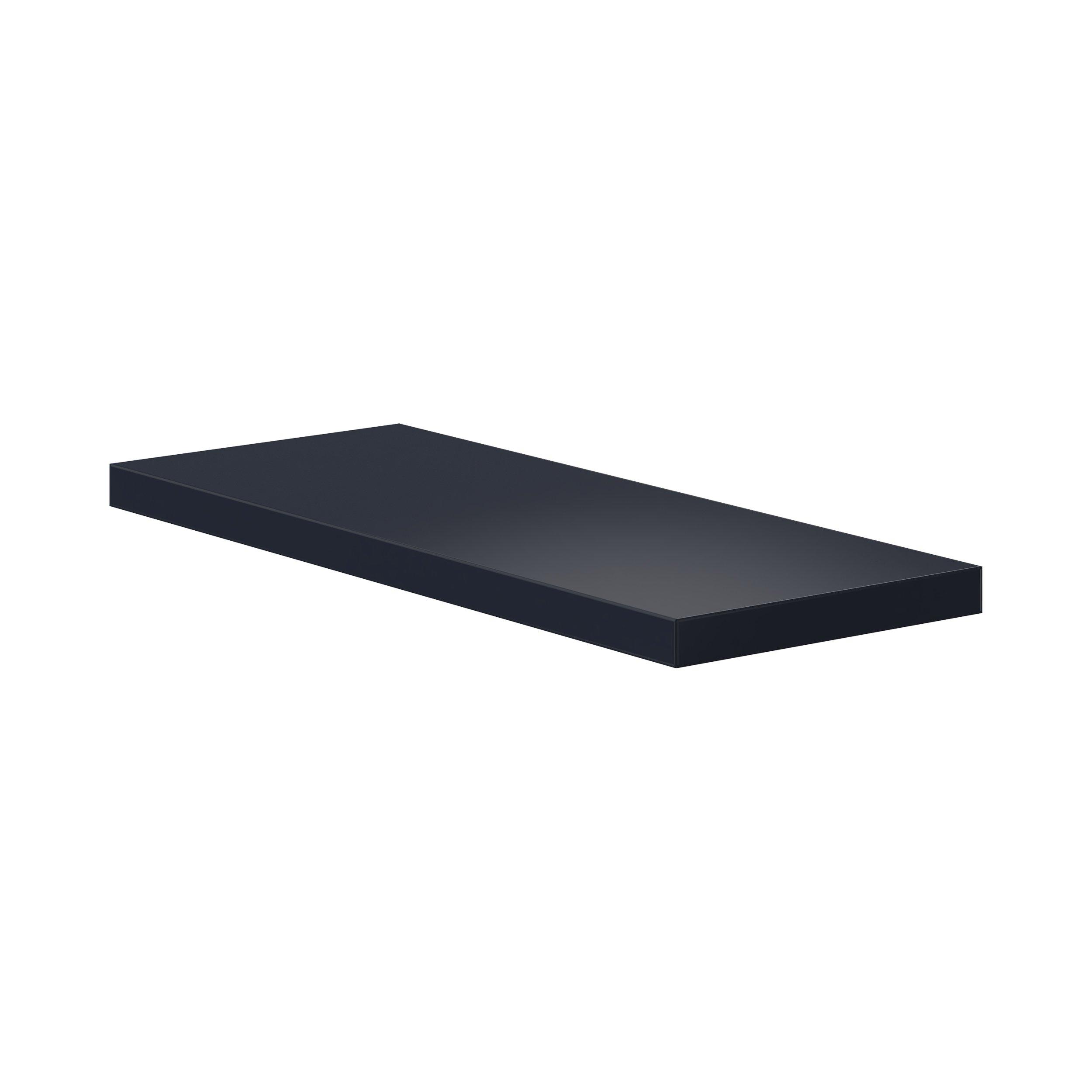 Peachtree 29.88x 1.4in. Painted Midnight Blue Cabinet Floating Shelf