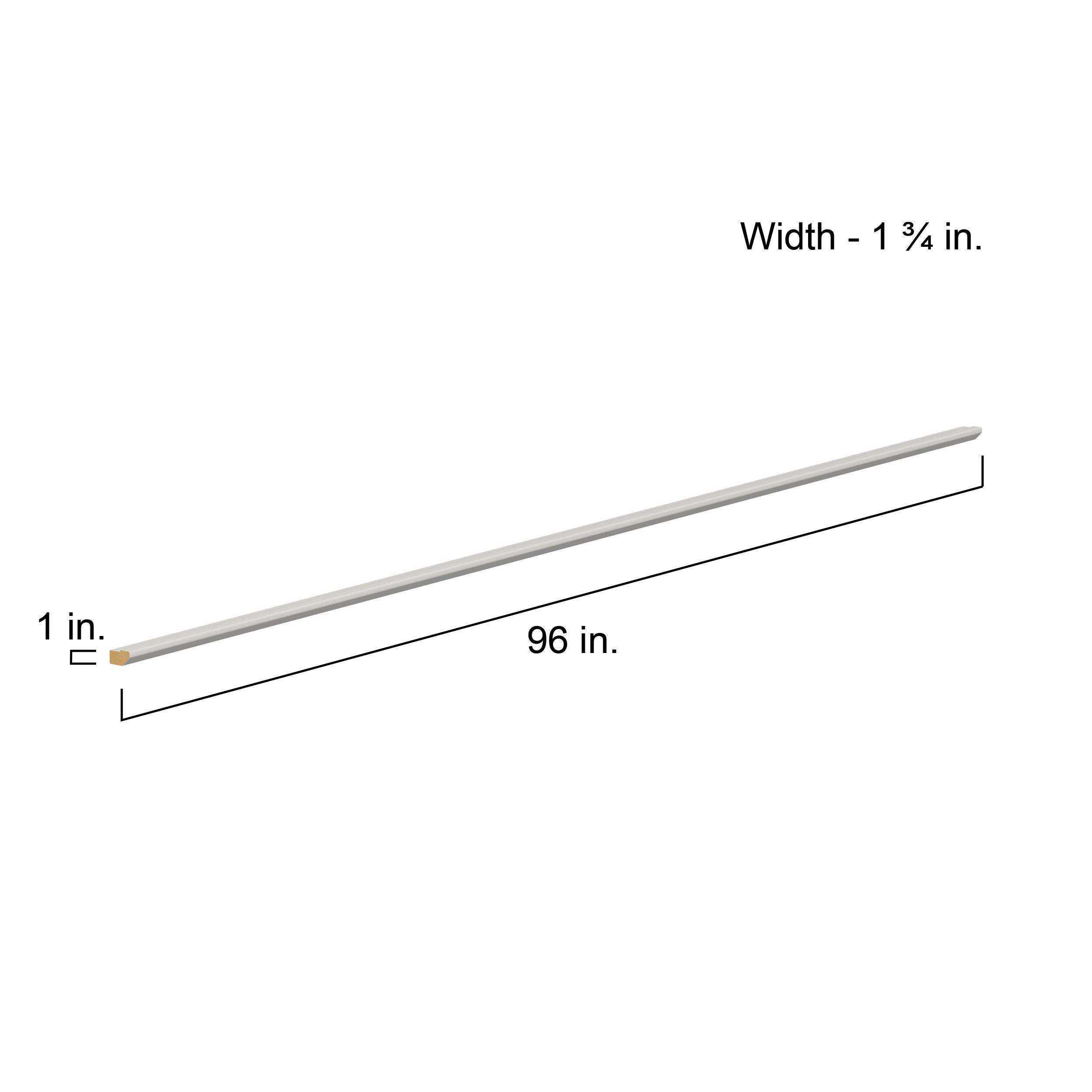 Summerhill 1.73x 96in. Light Gray Cabinet Painted Valance