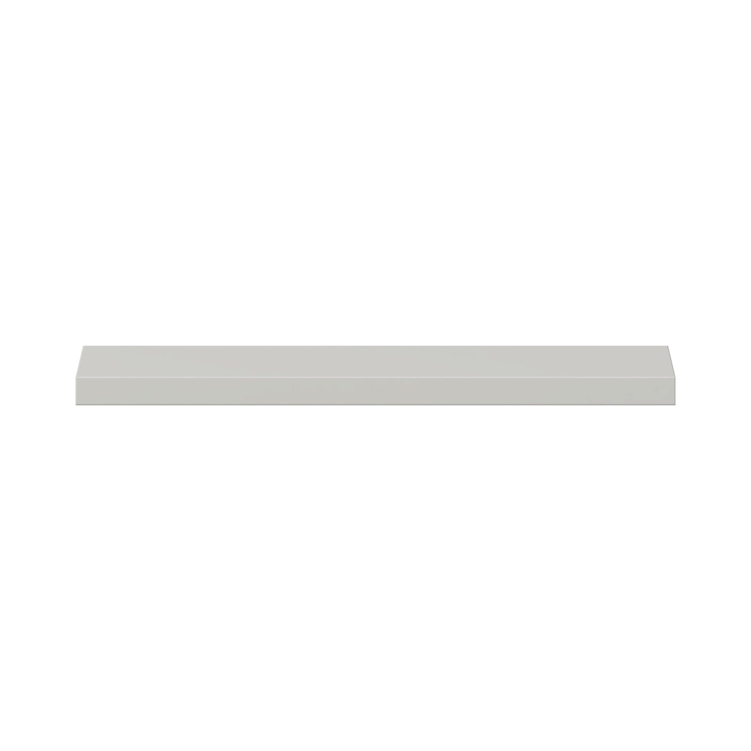 Lenox 29.88x 1.4in. Painted Light Gray Cabinet Floating Shelf
