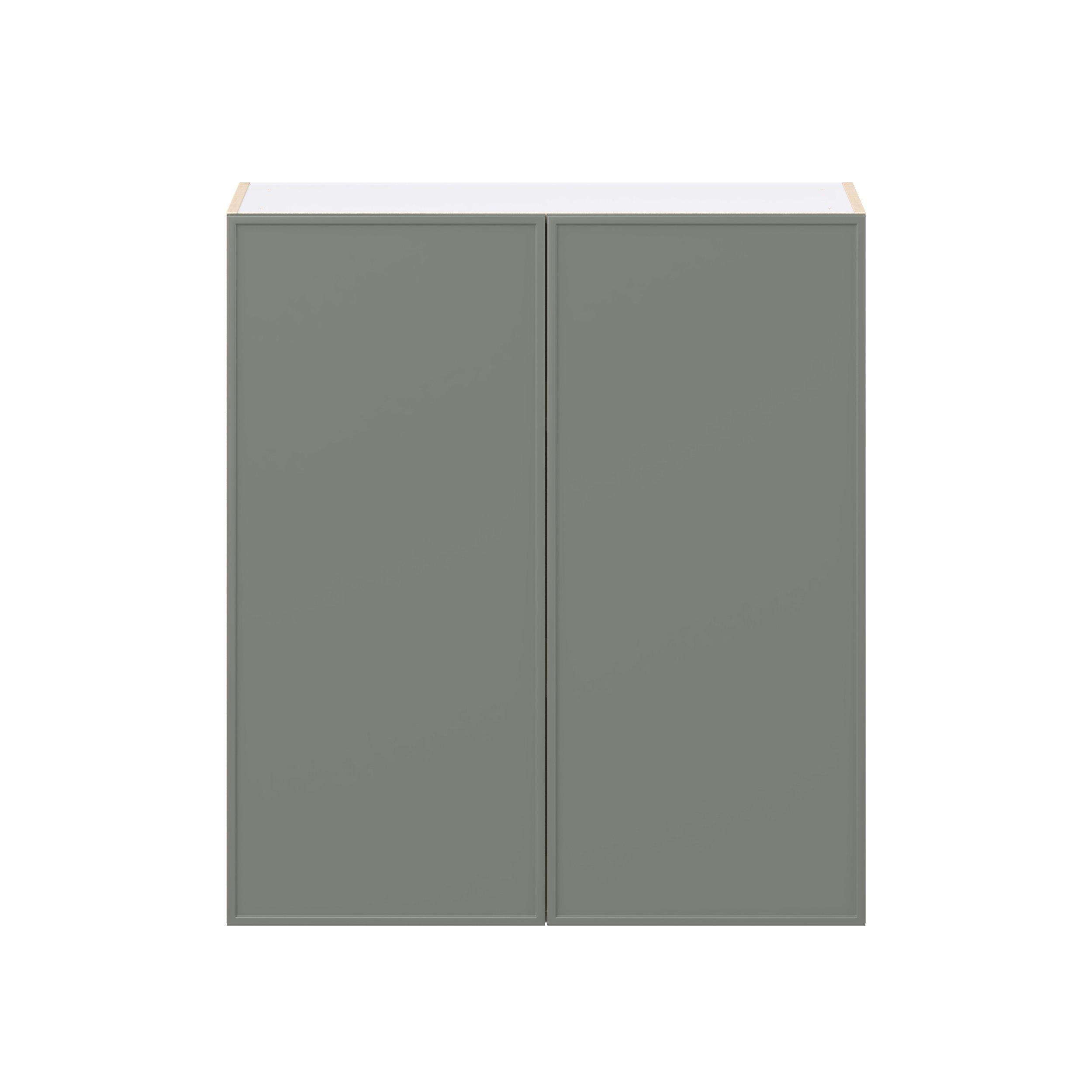 Linden 36 in. Painted Moss Green Door Wall Cabinet