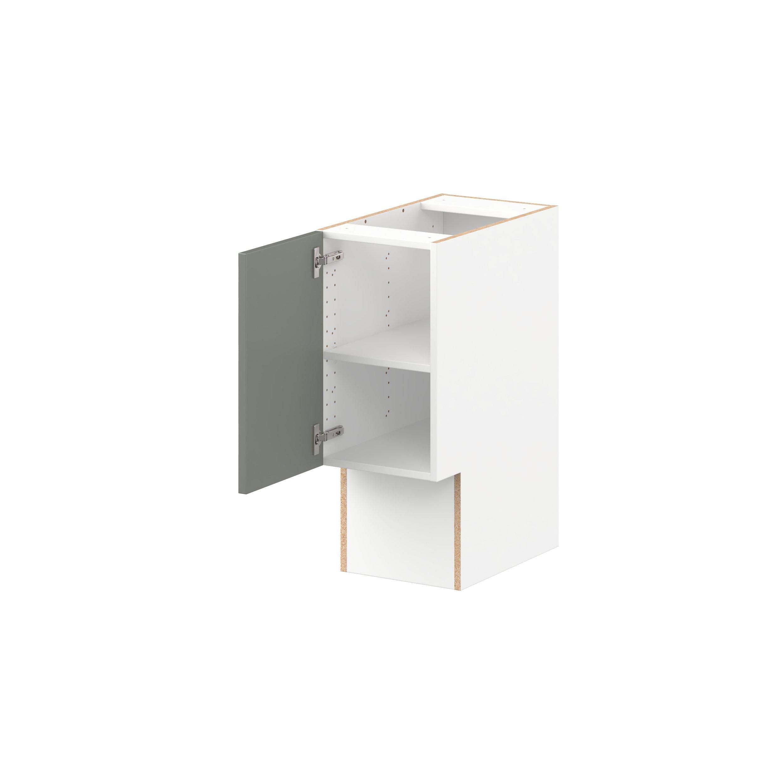 Linden 12 in. Painted Moss Green Vanity Base Cabinet - ADA