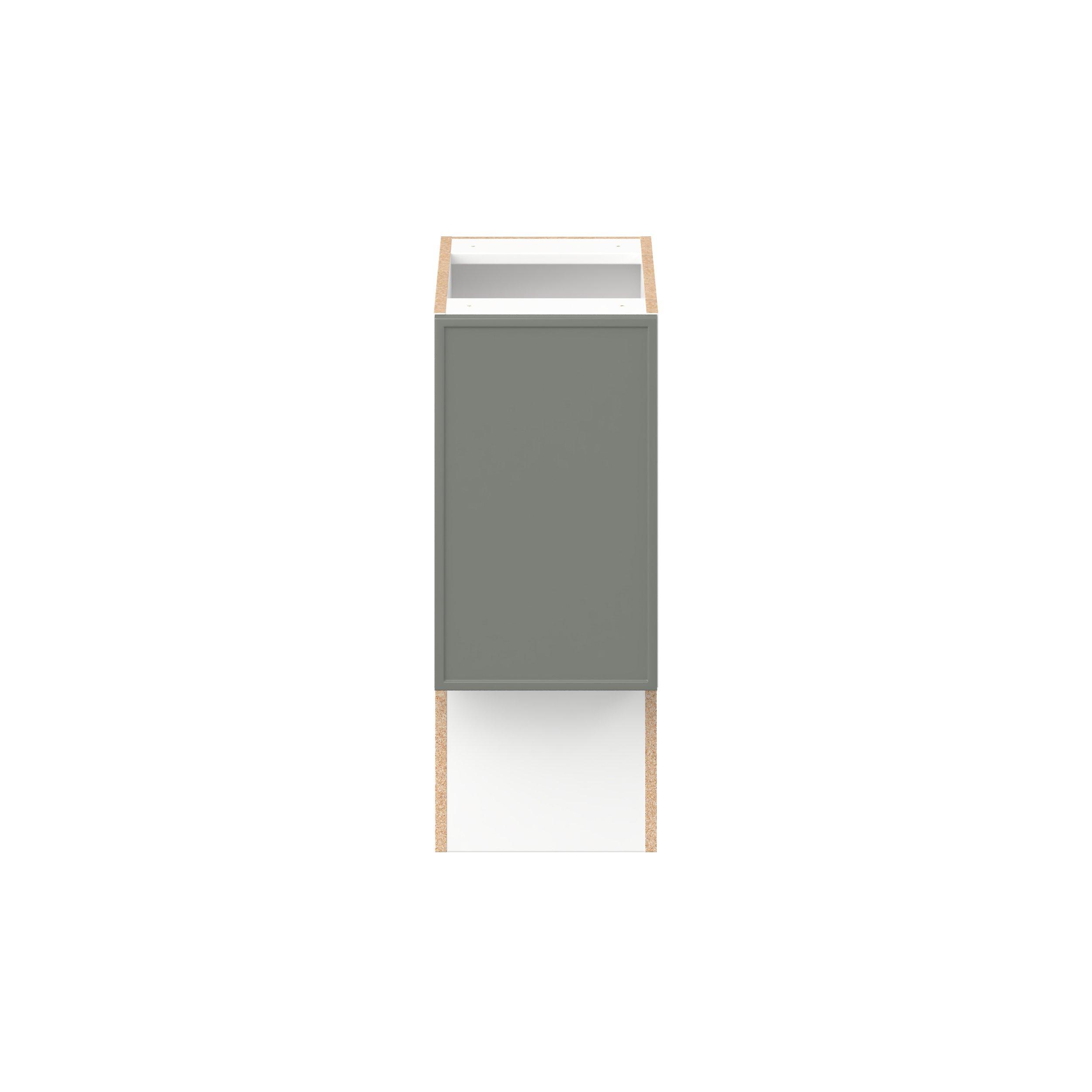 Linden 12 in. Painted Moss Green Vanity Base Cabinet - ADA