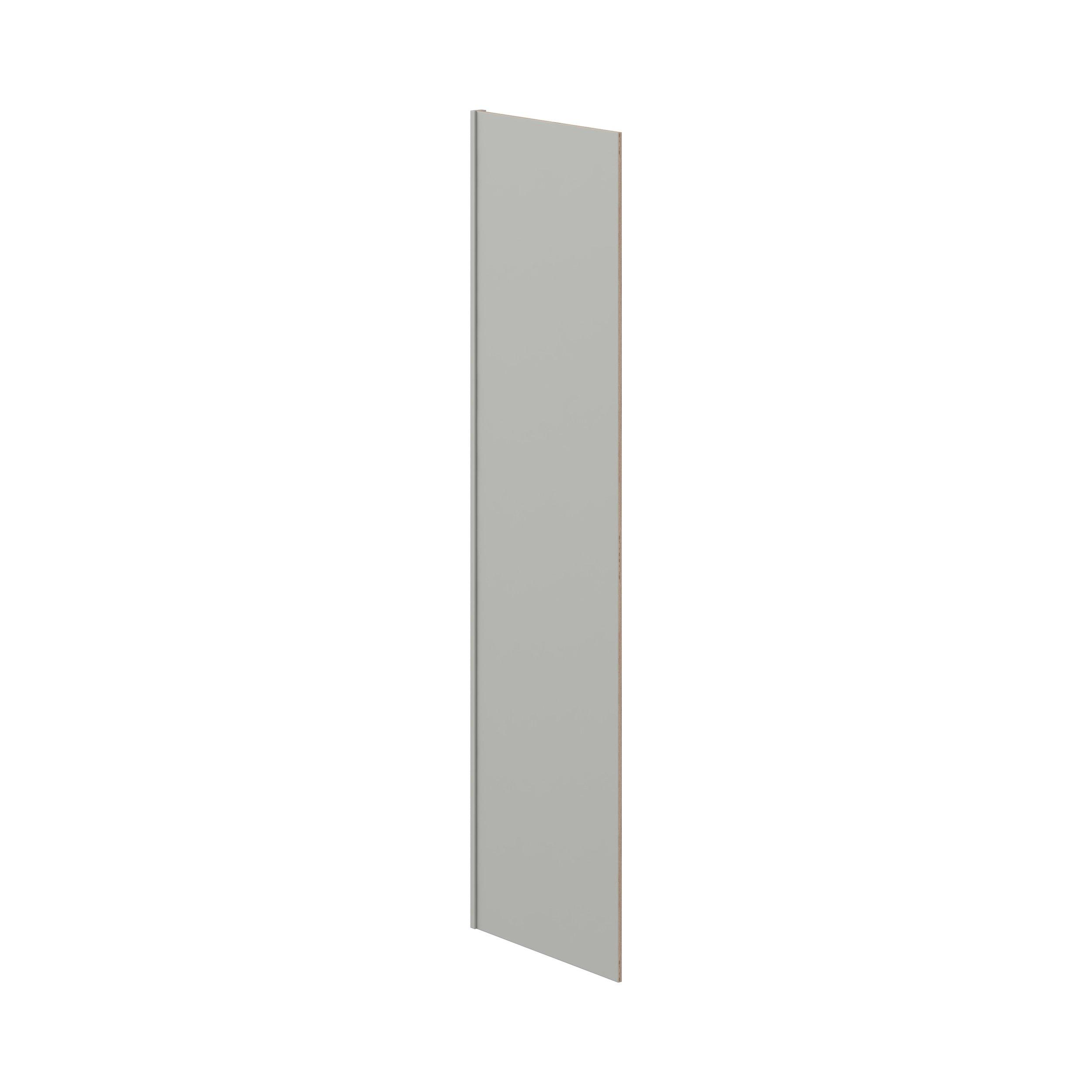 Baxley 24 x 84in. Painted Whisper Gray Plywood Cabinet Refrigerator End Panel