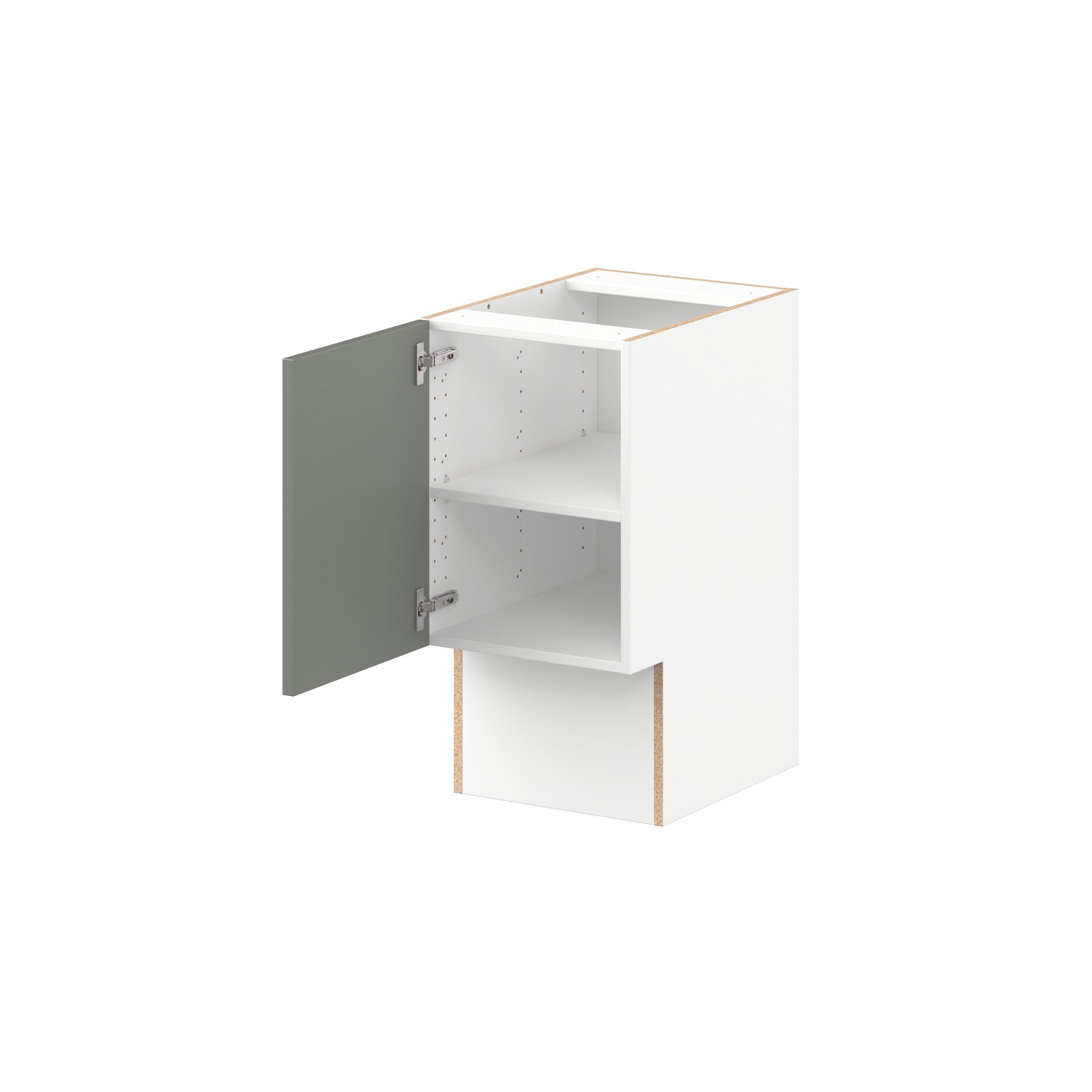 Linden 15 in. Painted Moss Green Vanity Base Cabinet - ADA