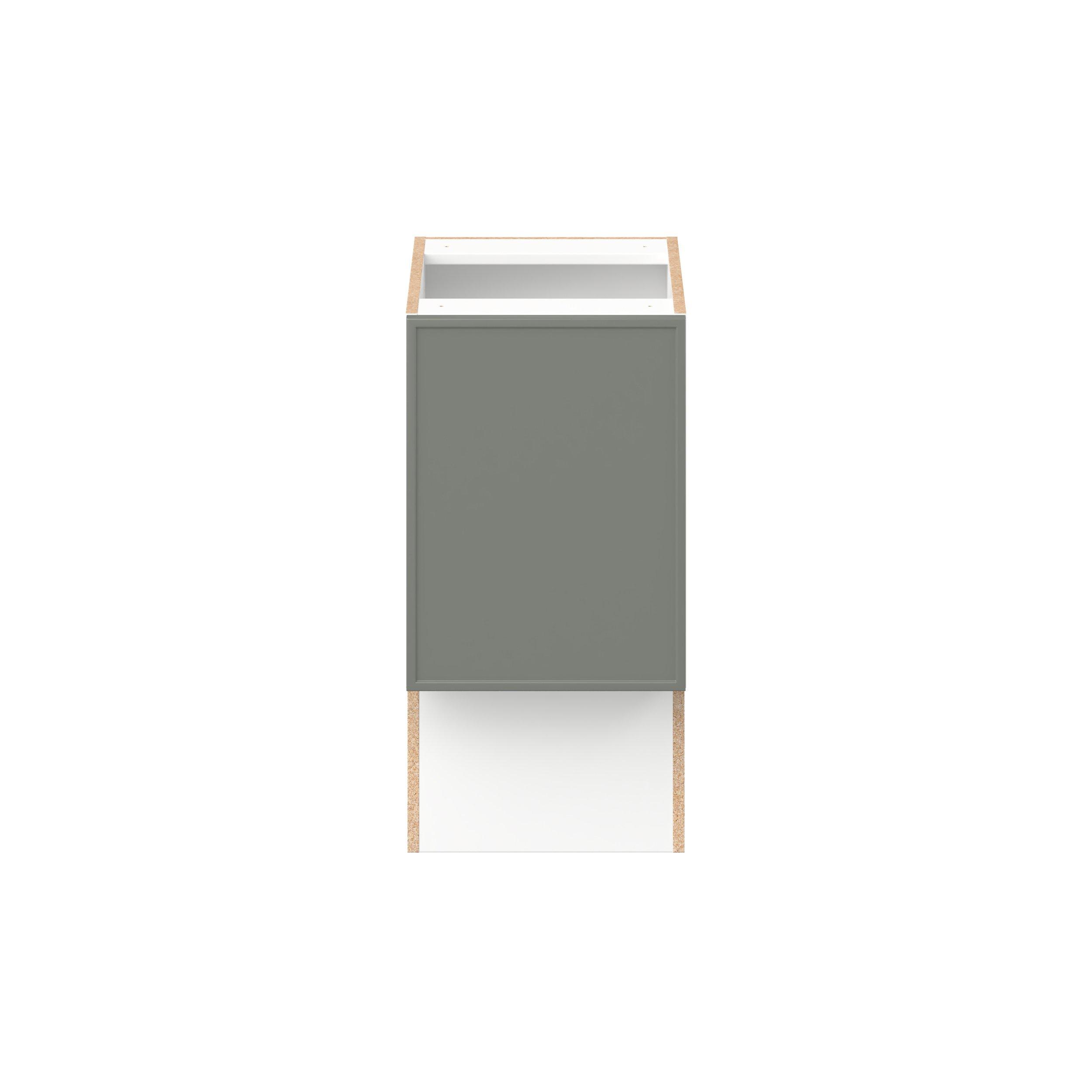 Linden 15 in. Painted Moss Green Vanity Base Cabinet - ADA