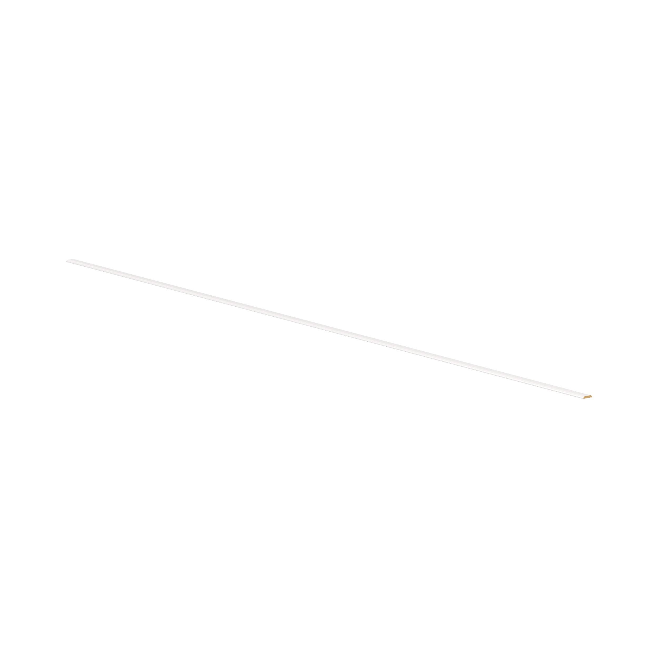 Candler 96 x 0.2 in. Painted Warm White Cabinet Scribe Molding
