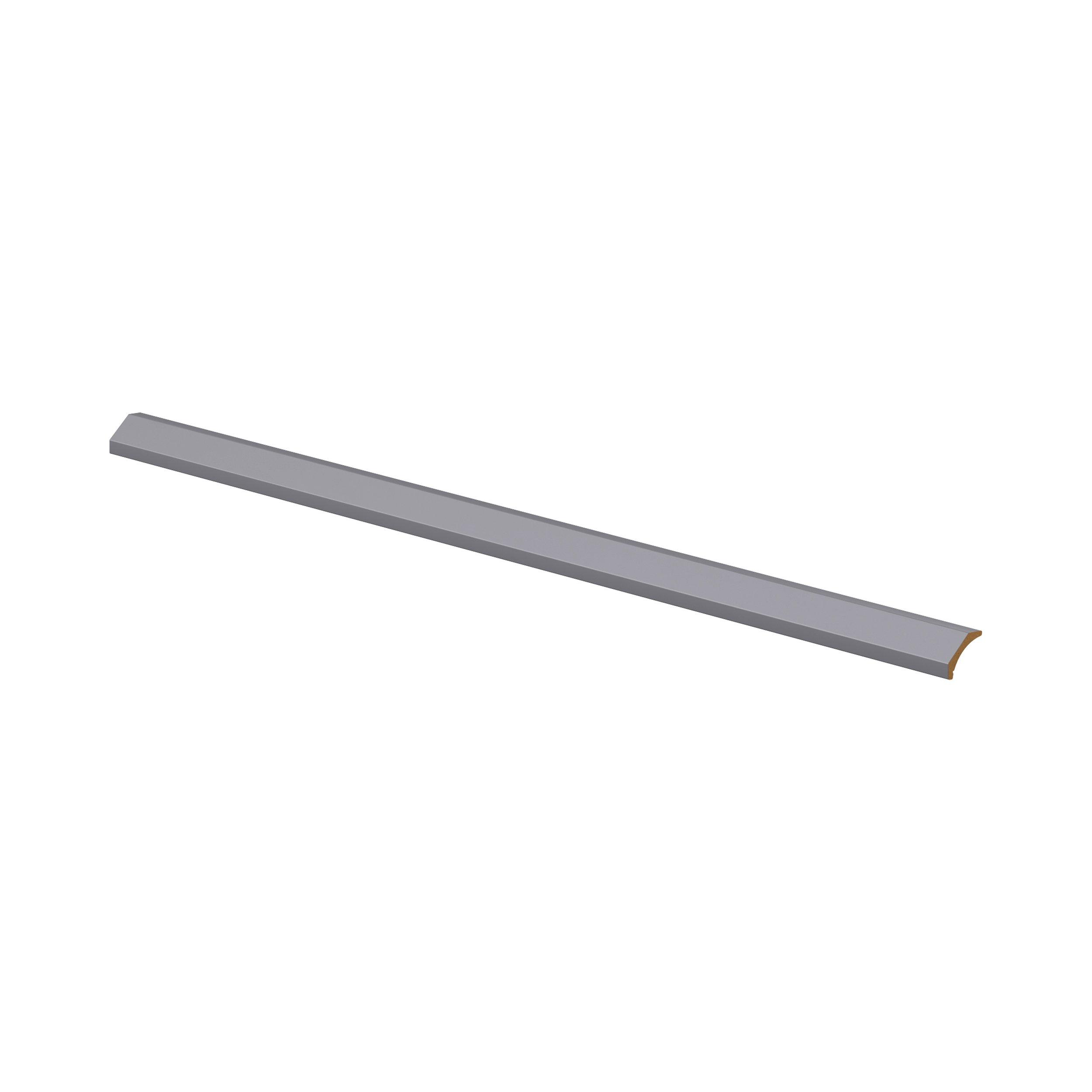 Candler 2.93 x 96in. Painted Slate Gray Cabinet Crown Molding without Cleat