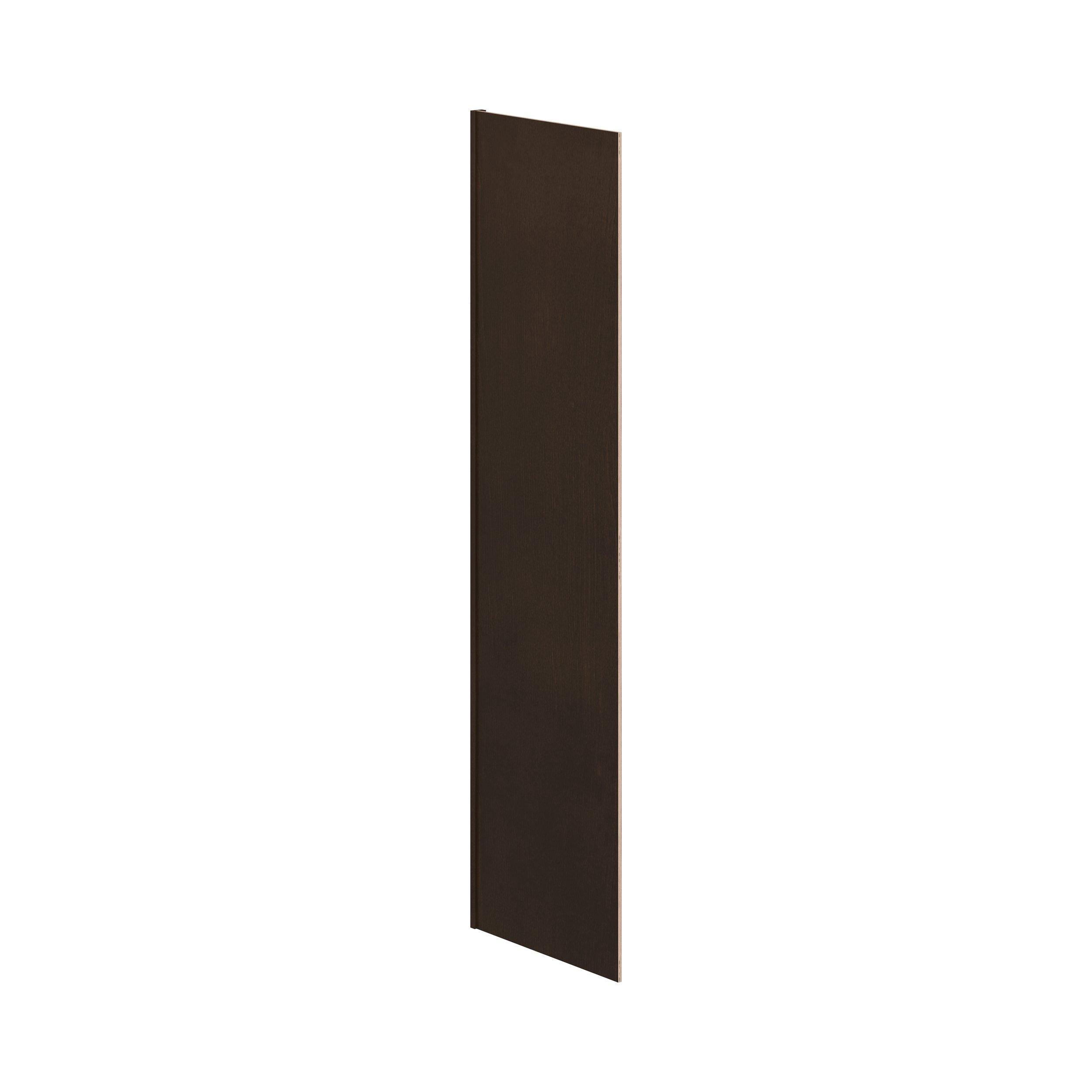 Baxley 24 x 84in. Stained Cocoa Plywood Cabinet Refrigerator End Panel