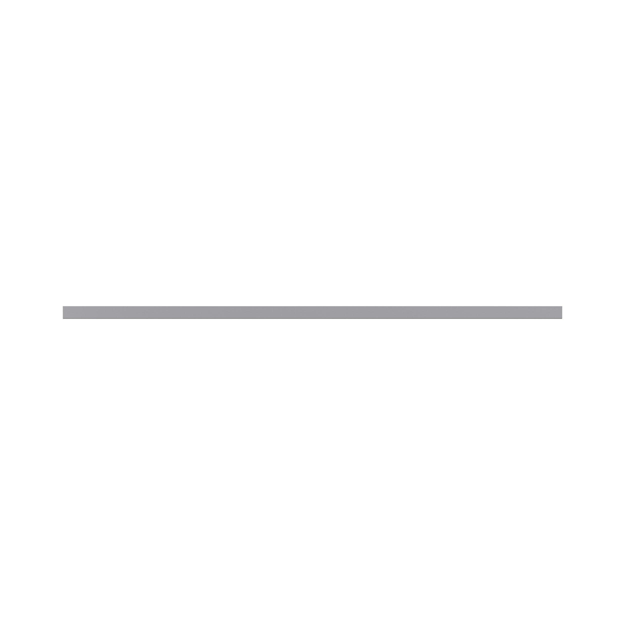 Candler 96 x 2.3in. Painted Slate Gray Cabinet Painted Valance