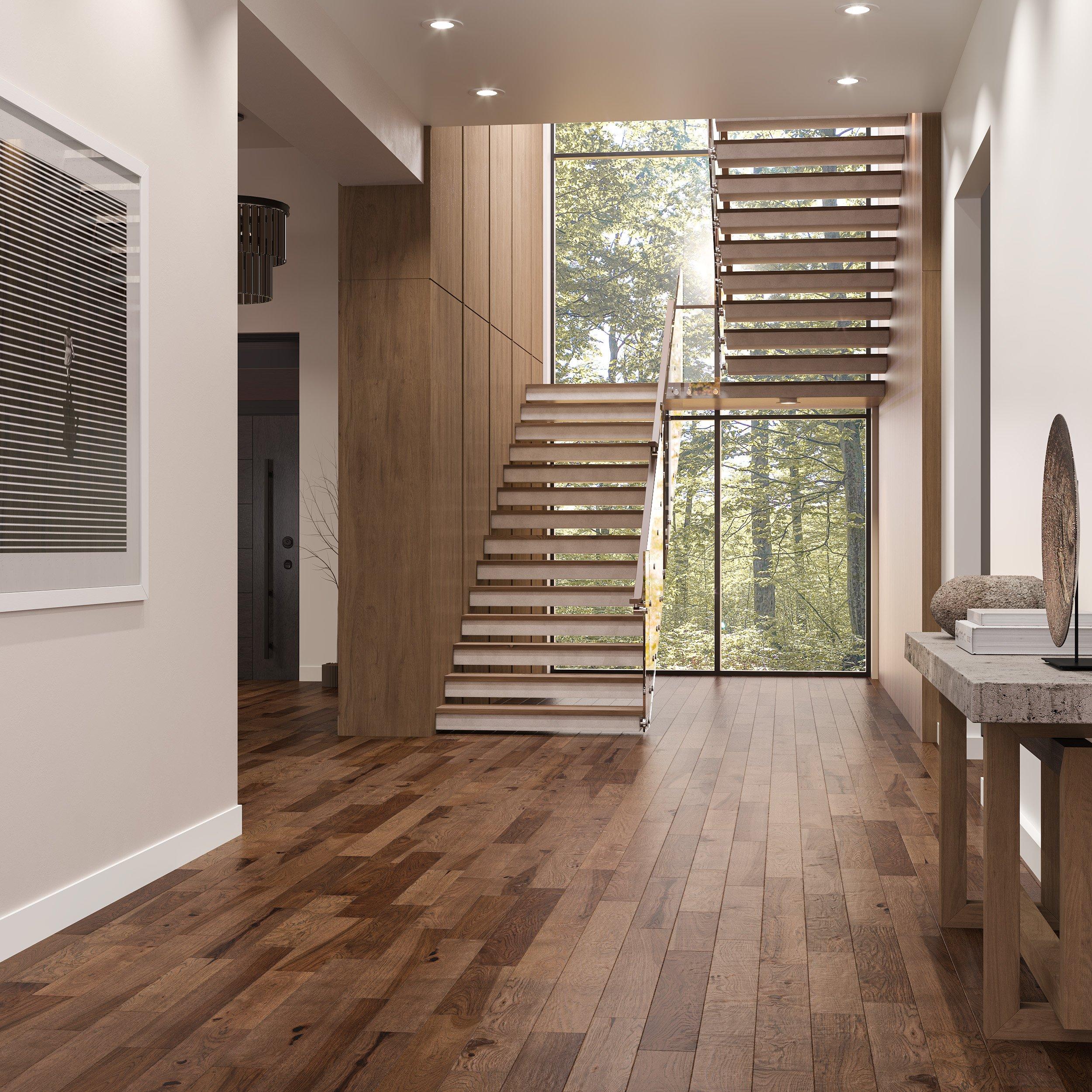 Hazelnut Hickory Smooth Engineered Hardwood