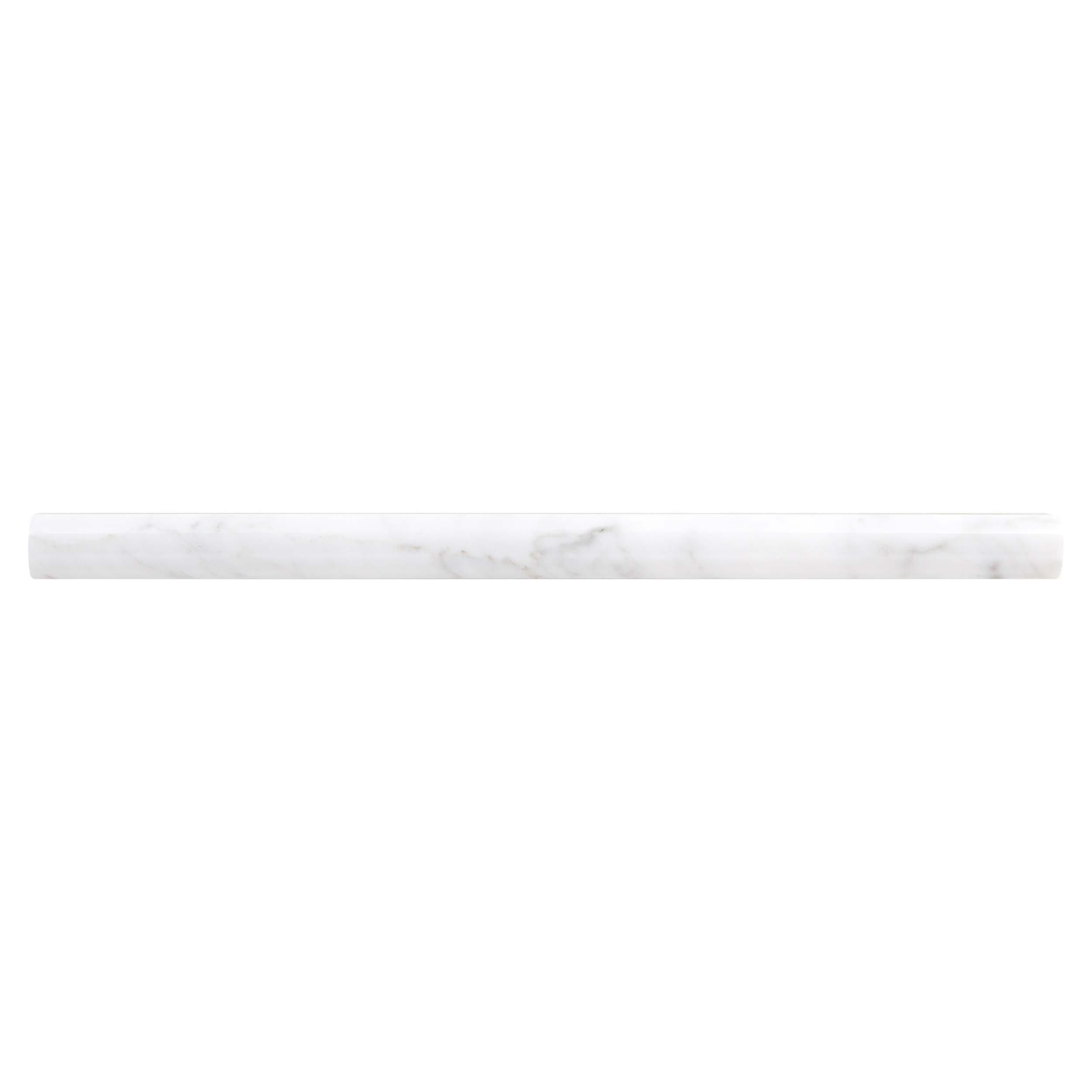 Bianco Carrara Polished Marble Pencil