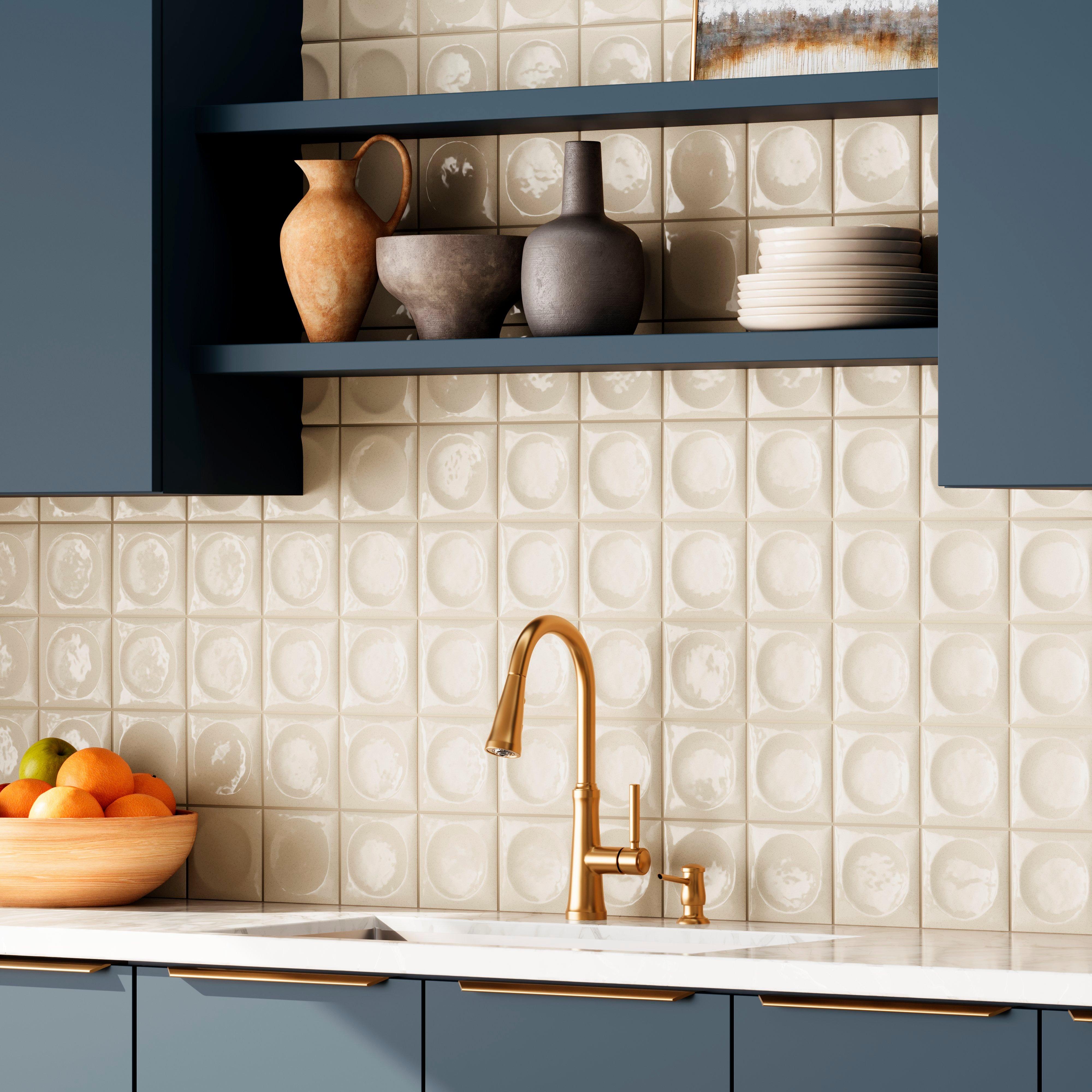 Dimensional Circle Ceramic Tile