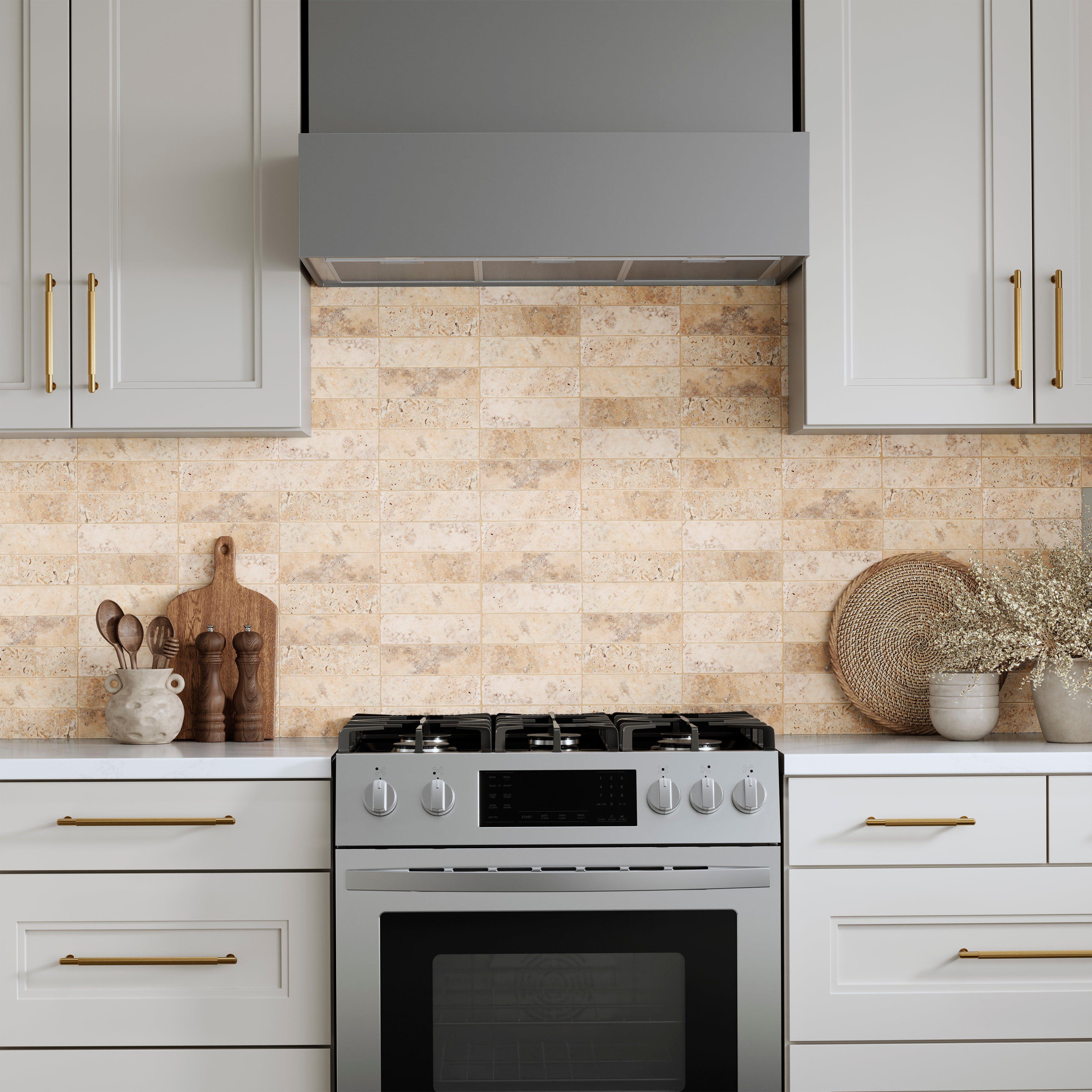 Argento Tumbled Travertine Tile