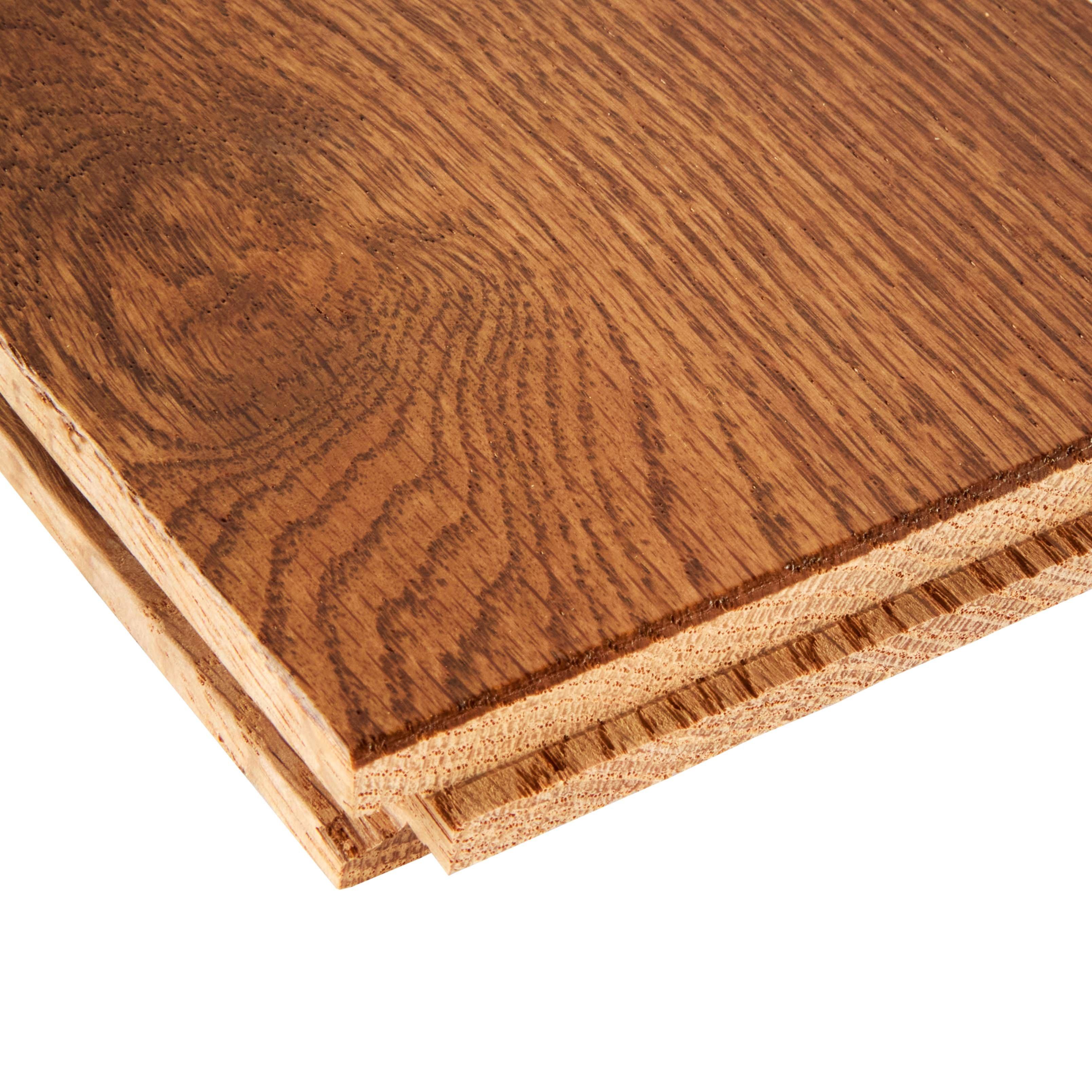 Summer Wheat Red Oak Smooth Solid Hardwood