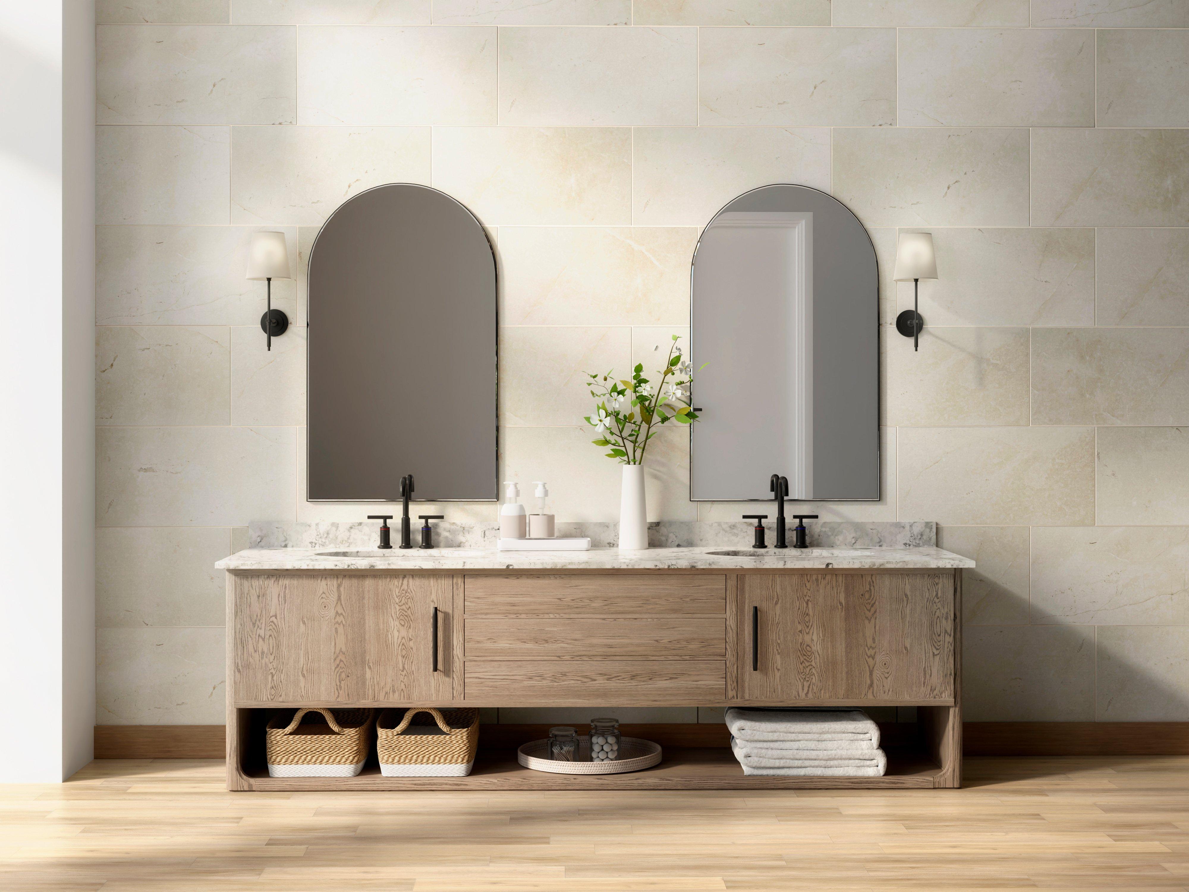 Classic Cream Honed Marble Tile