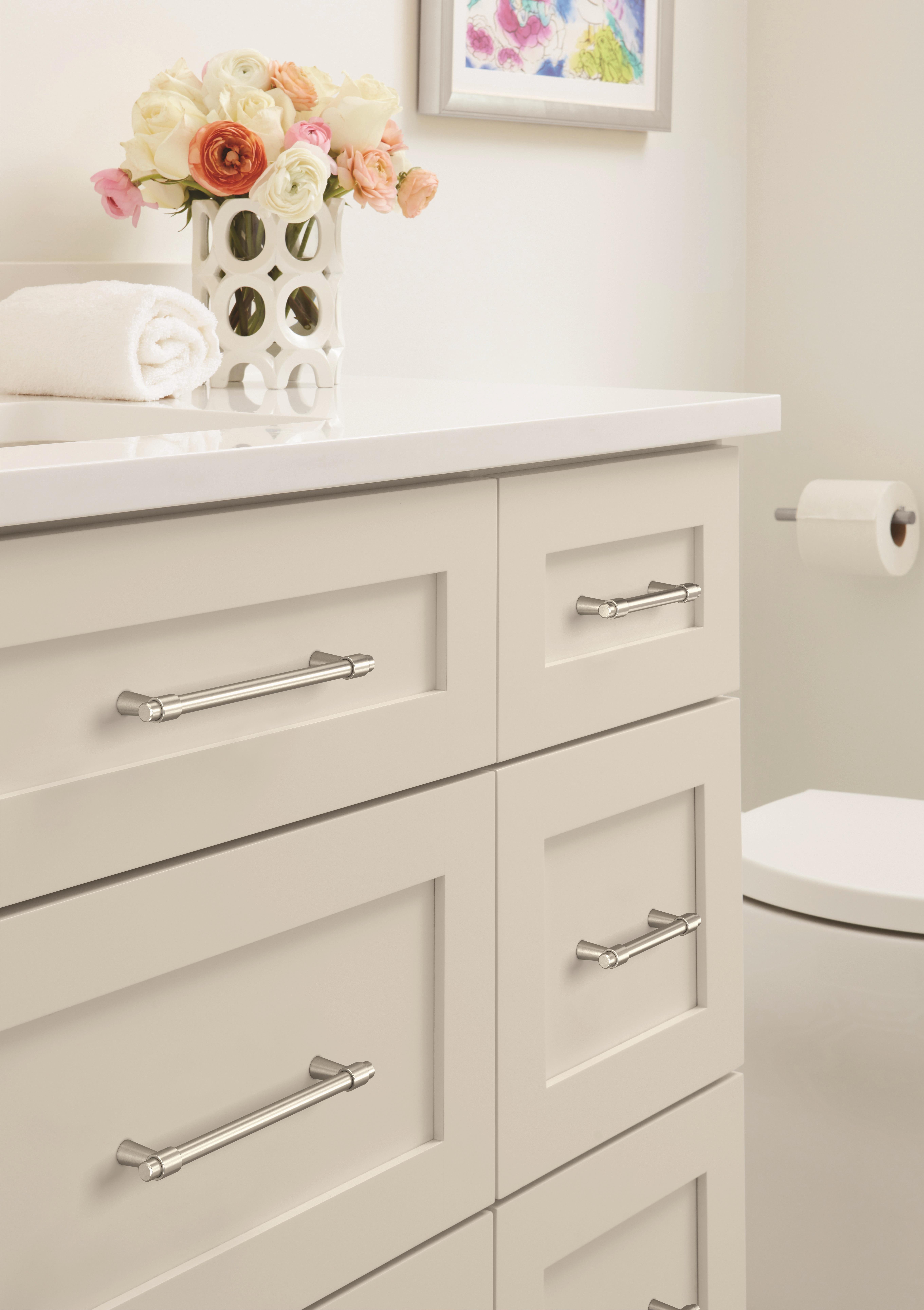 Destine 3-3/4 in. Center-to-Center Satin Nickel Cabinet Pull