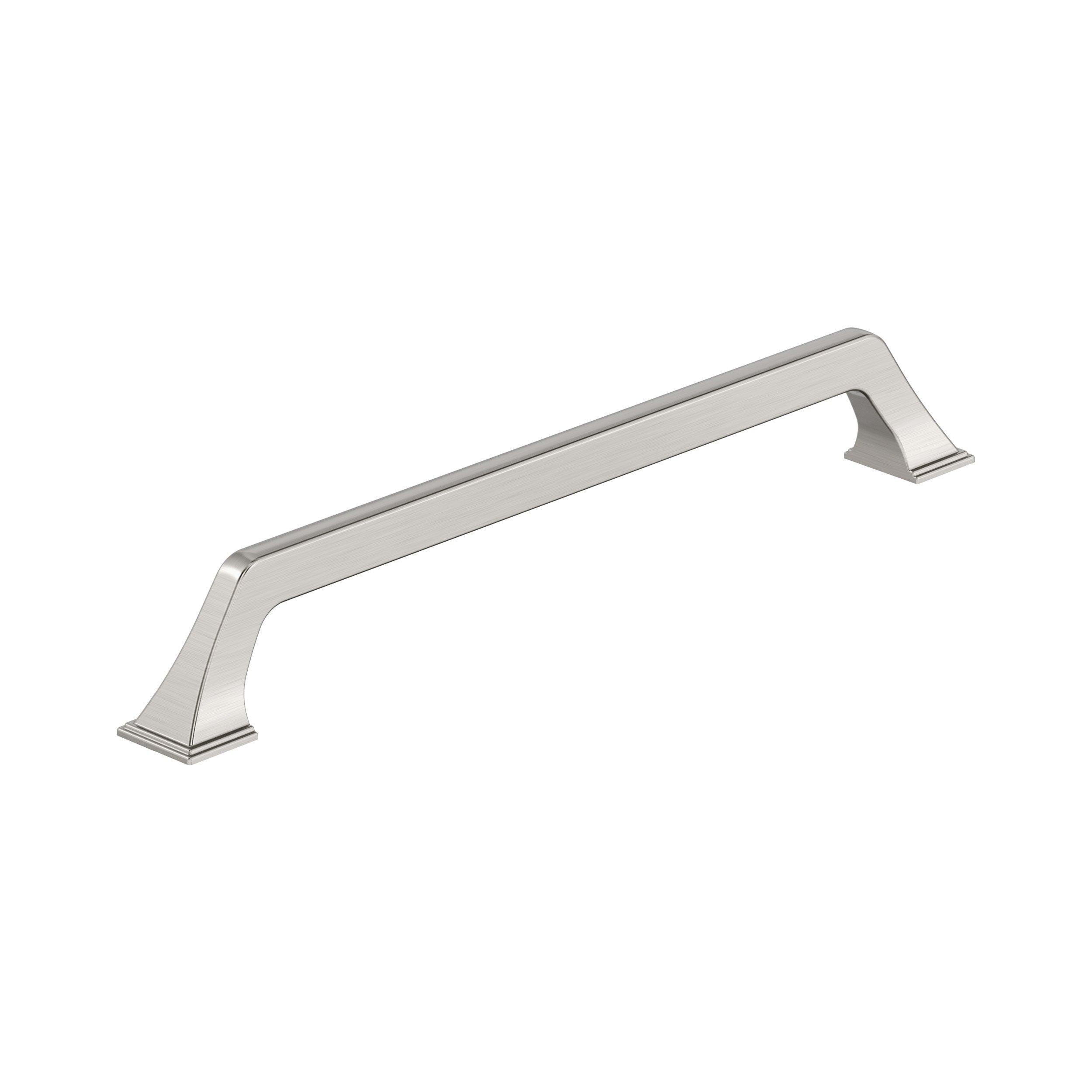 Exceed 10-1/16 in. Center-to-Center Satin Nickel Cabinet Pull