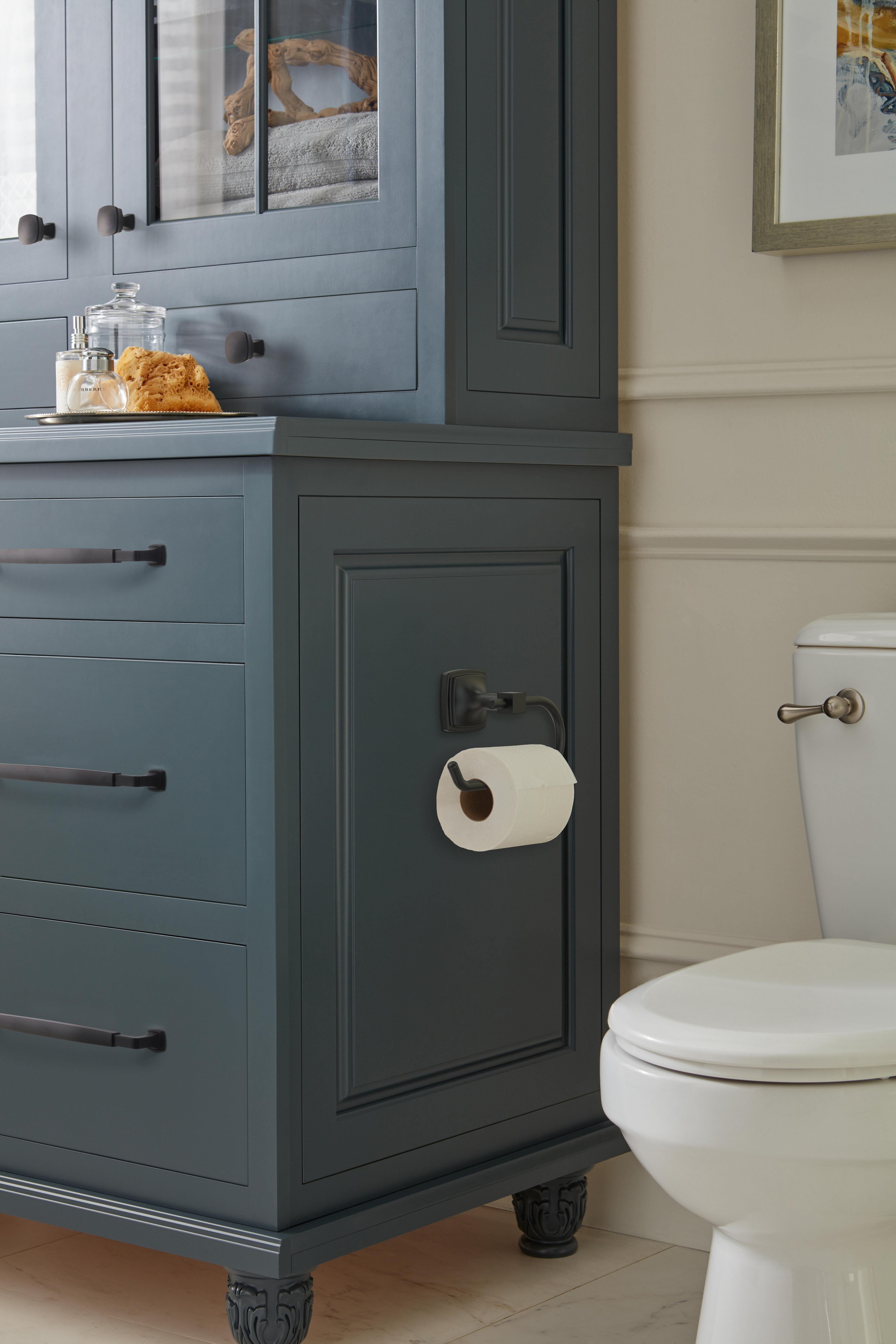 Stature 1-1/4 in. Matte Black Cabinet Knob