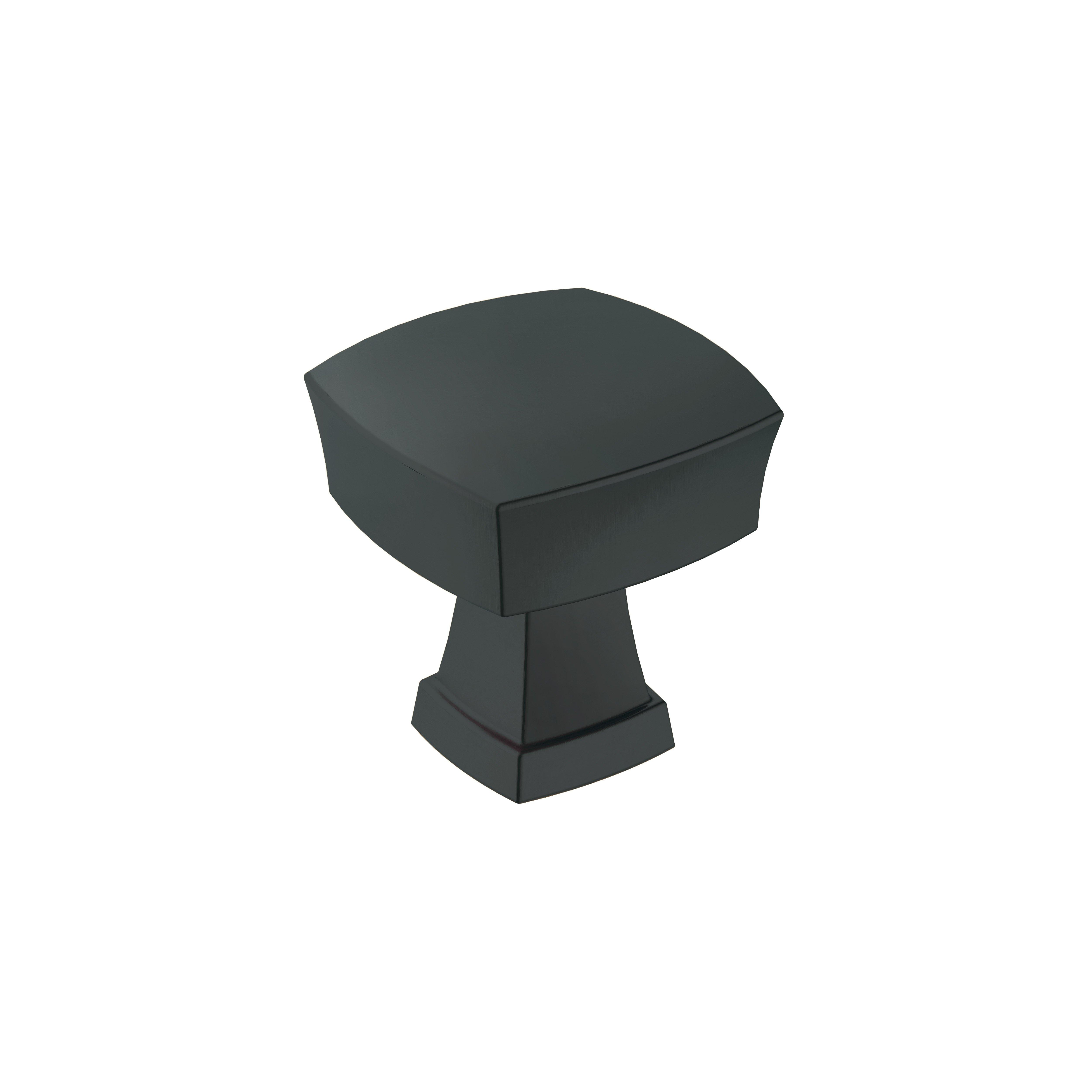 Stature 1-1/4 in. Matte Black Cabinet Knob