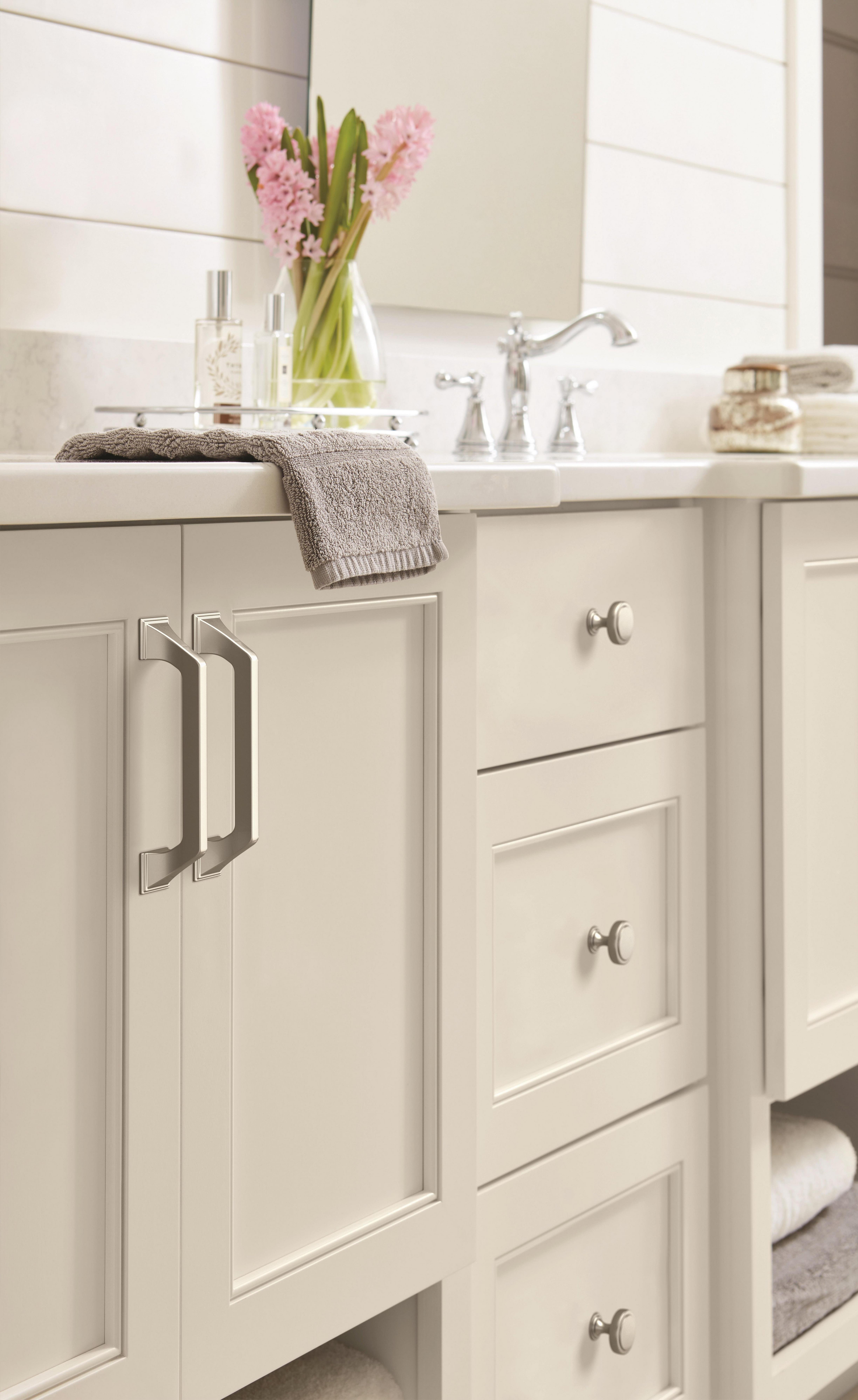 Exceed 5-1/16 in. Center-to-Center Satin Nickel Cabinet Pull