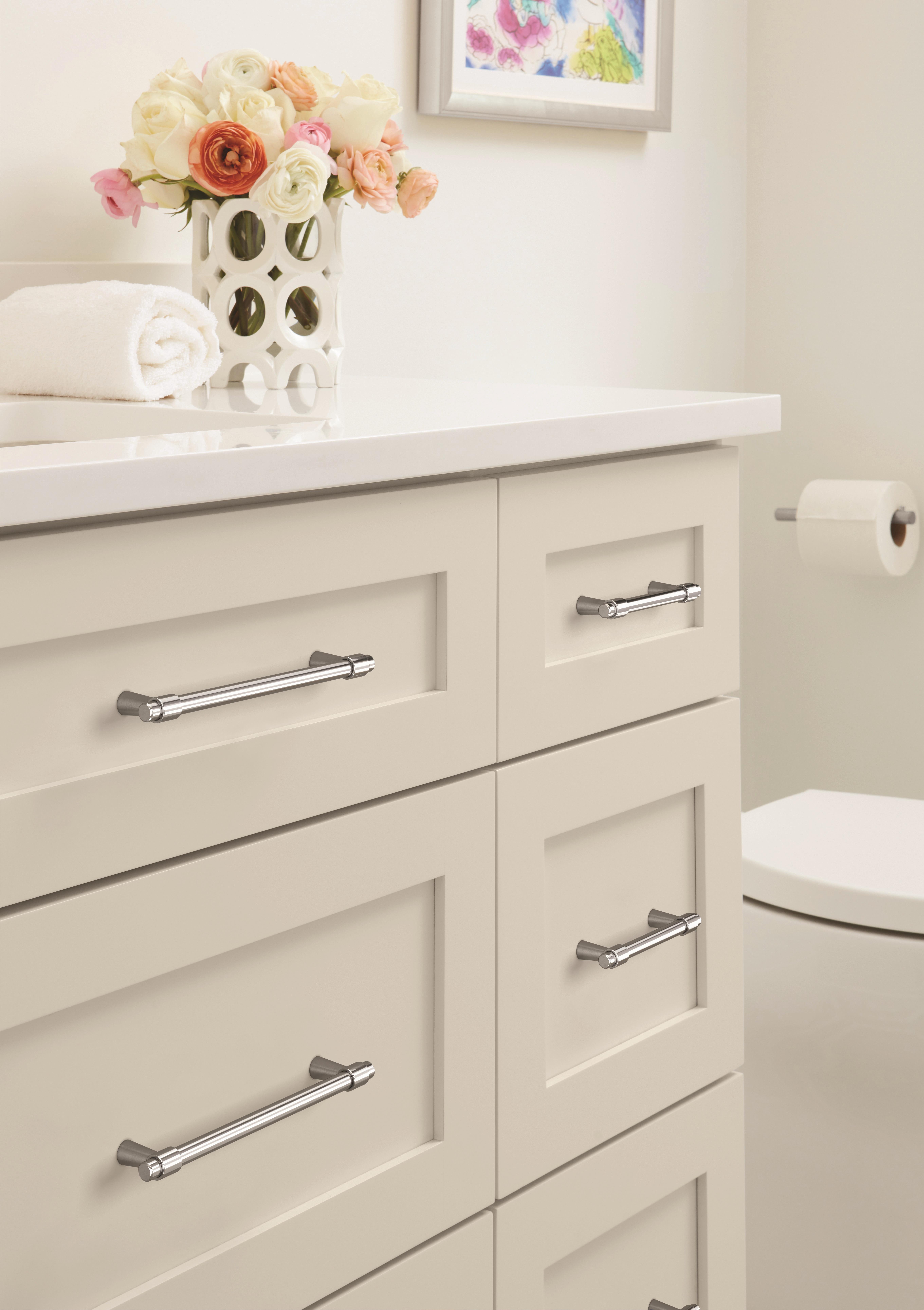 Destine 6-5/16 in. Center-to-Center Polished Chrome Cabinet Pull