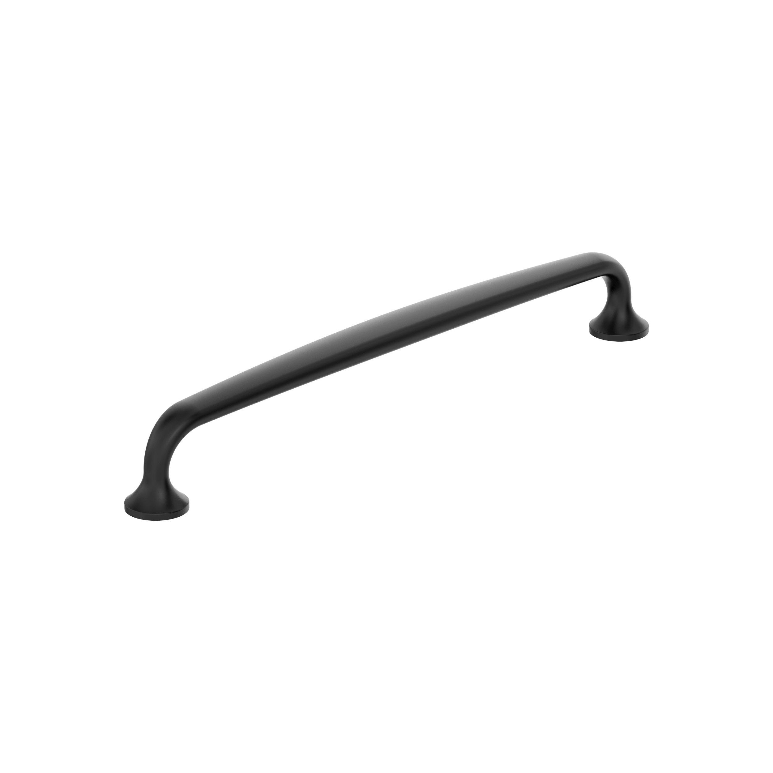 Renown 8-13/16 in. Center-to-Center Matte Black Cabinet Pull