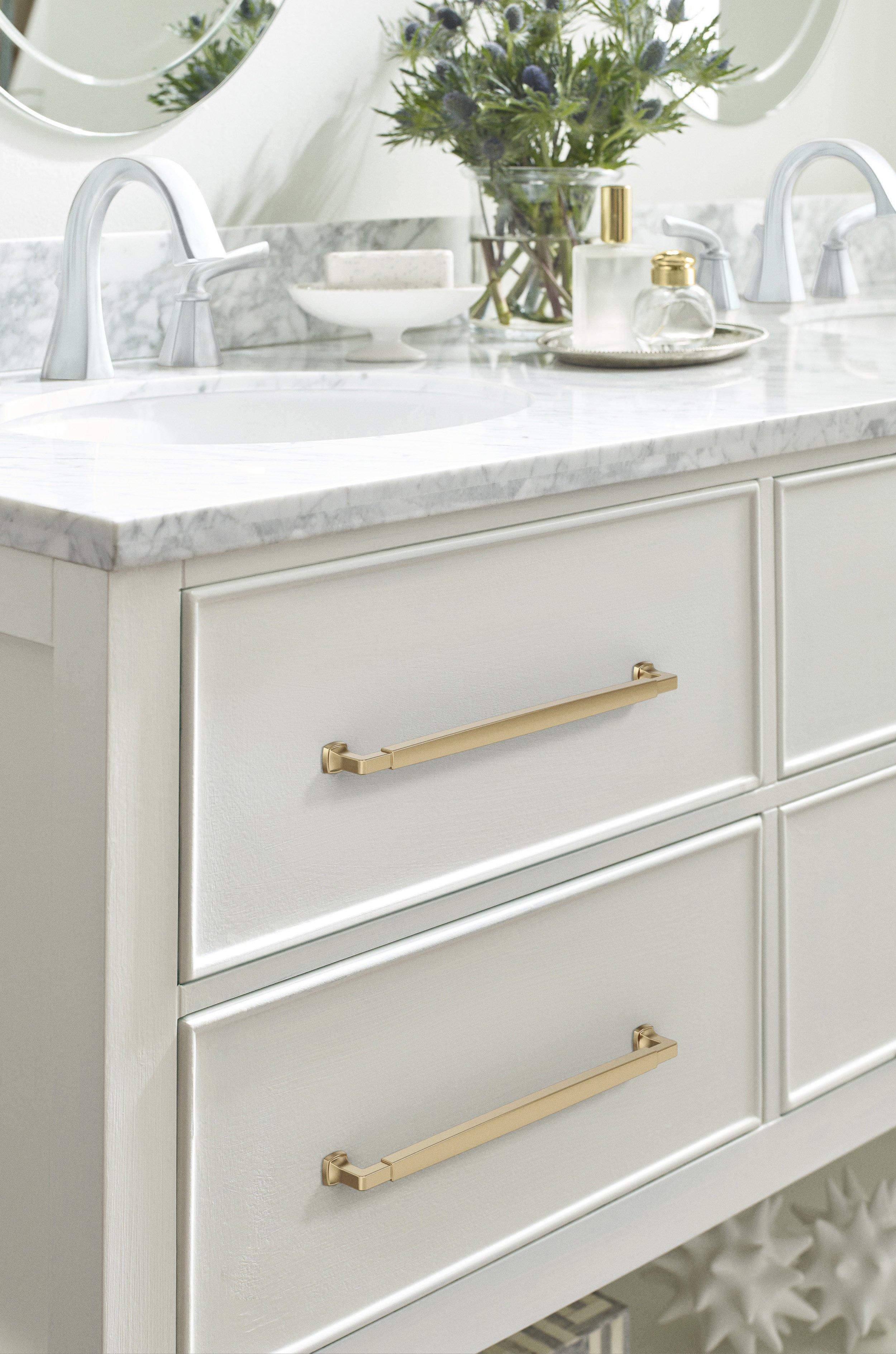 Stature 12-5/8 in. Center-to-Center Champagne Bronze Cabinet Pull