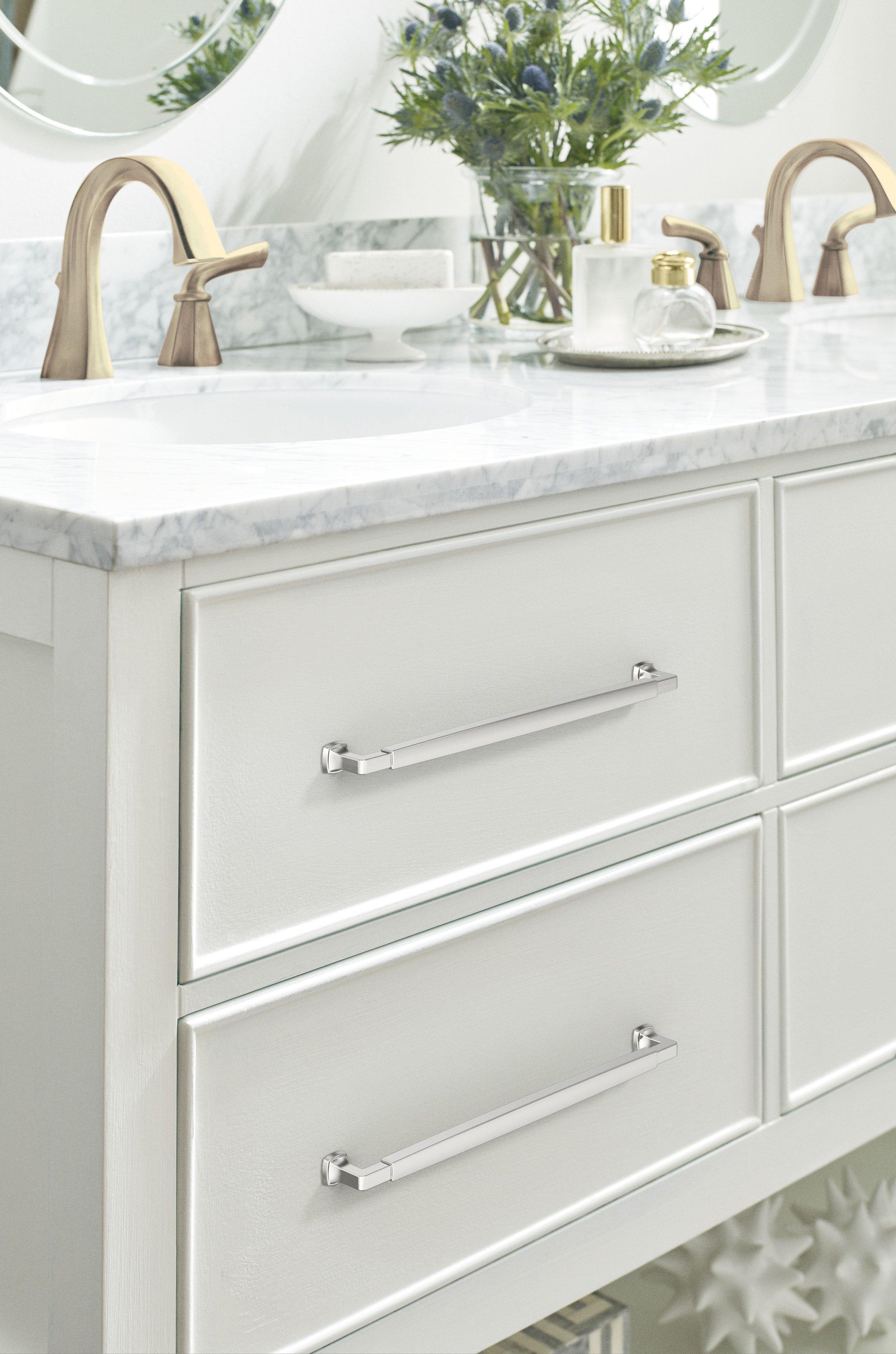Stature 12-5/8 in. Center-to-Center Polished Chrome Cabinet Pull