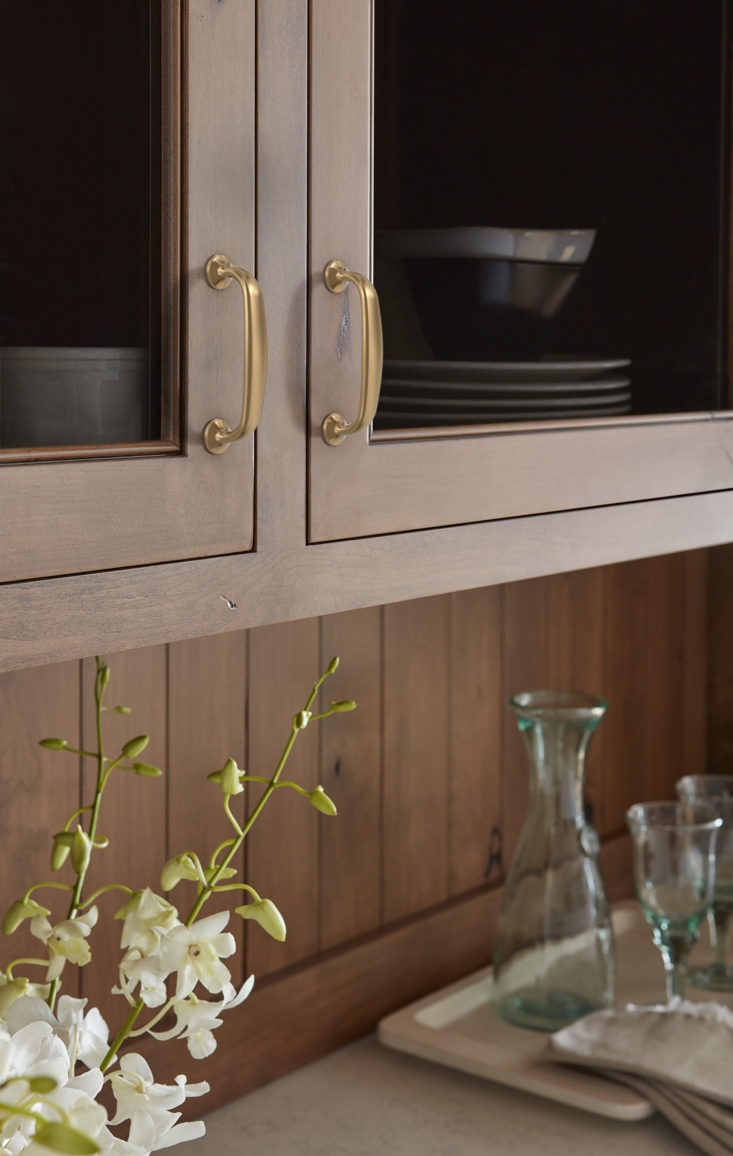 Renown 3 in. Center-to-Center Champagne Bronze Cabinet Pull