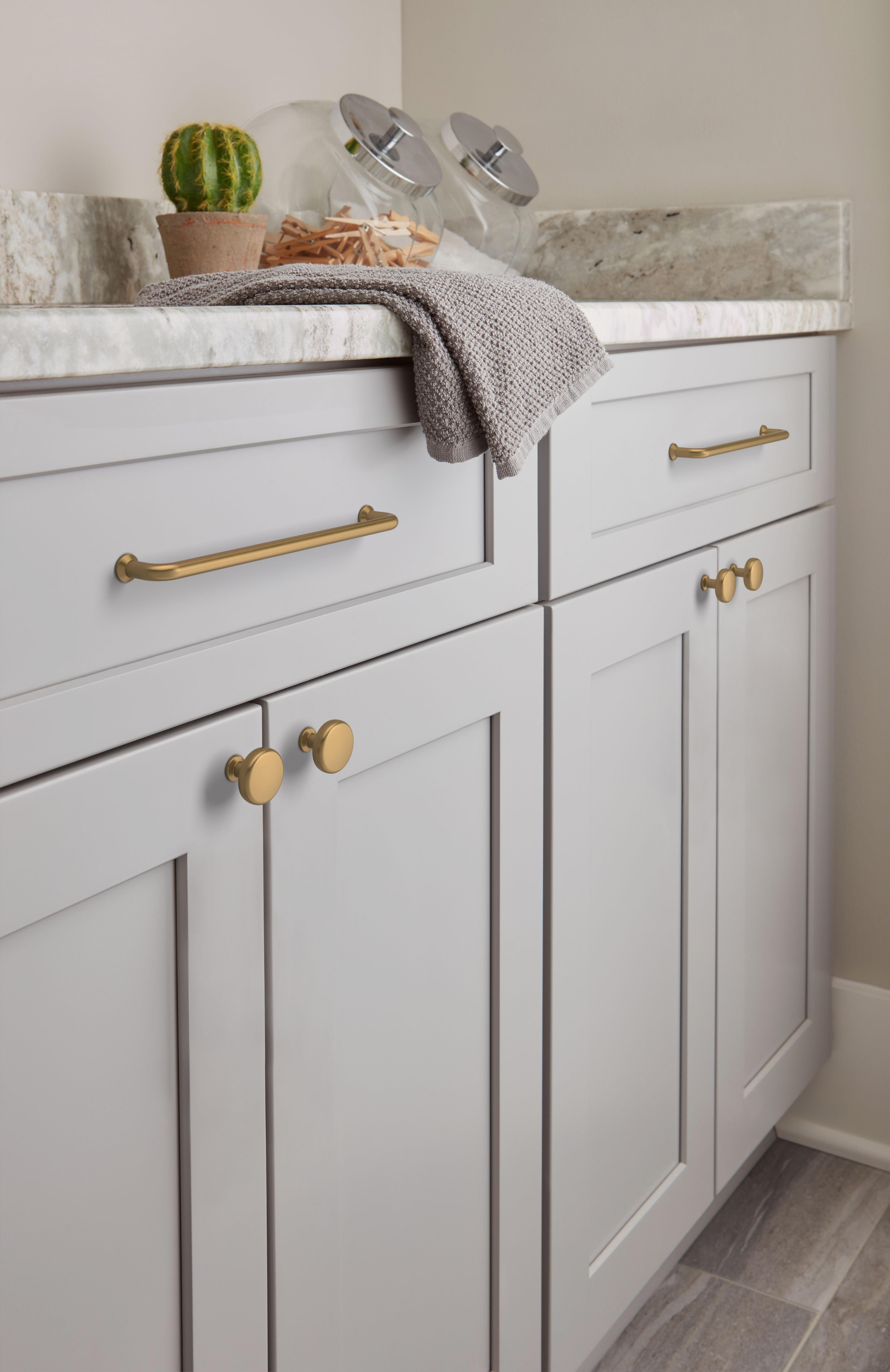 Factor 7-9/16 in. Center-to-Center Champagne Bronze Cabinet Pull